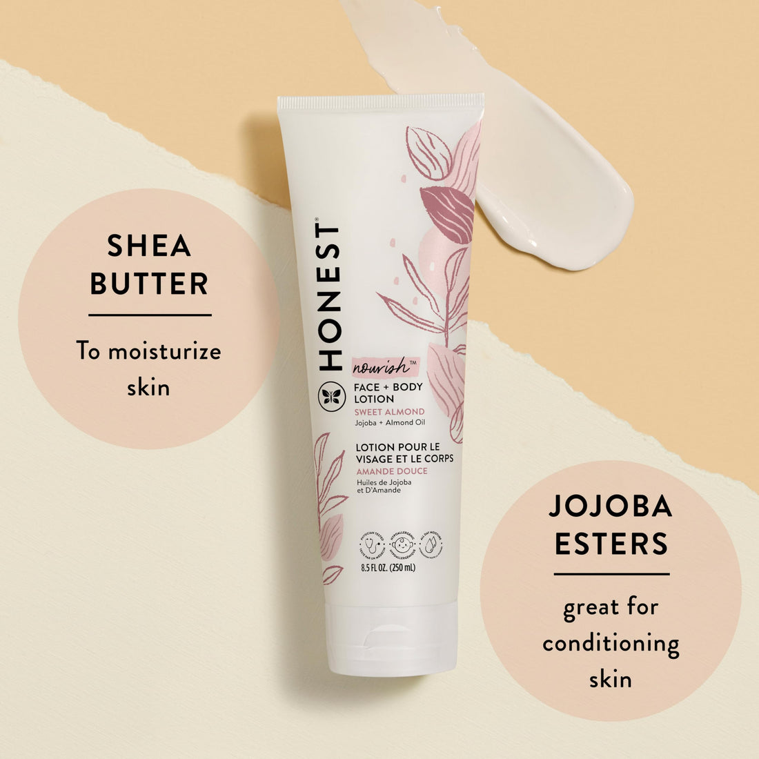 The Honest Company Hydrating Face Body Lotion, Fast Absorbing, Naturally Derived, Hypoallergenic, Lavender Calm, 8.5 fl oz Halalzen