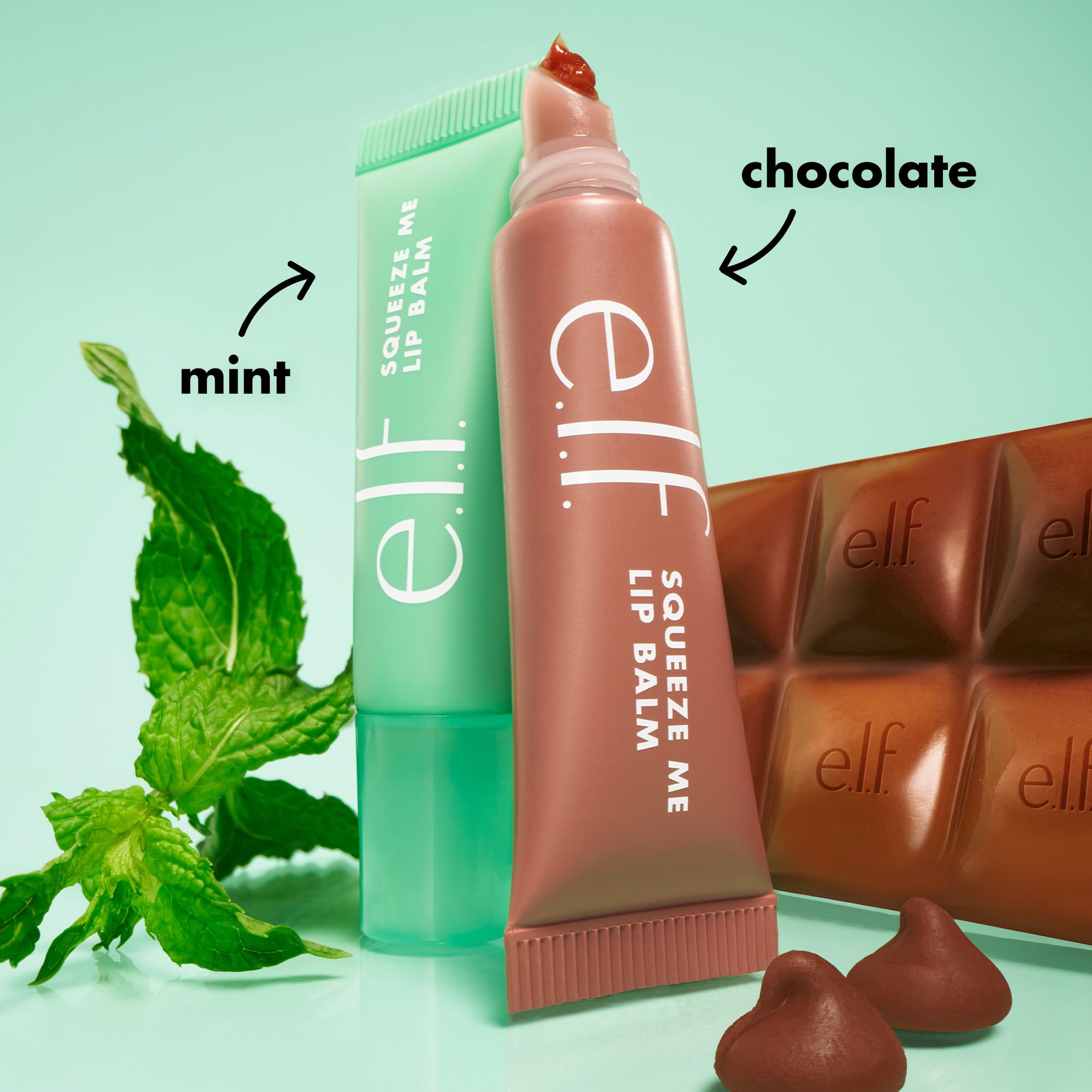 e.l.f. Squeeze Me Lip Balm Duo, Moisturizing Lip Balm for a Sheer Tint of Colour, Infused with Hyaluronic Acid, Vegan & Cruelty-Free, CHERRY/BUBBLEGUM Halalzen
