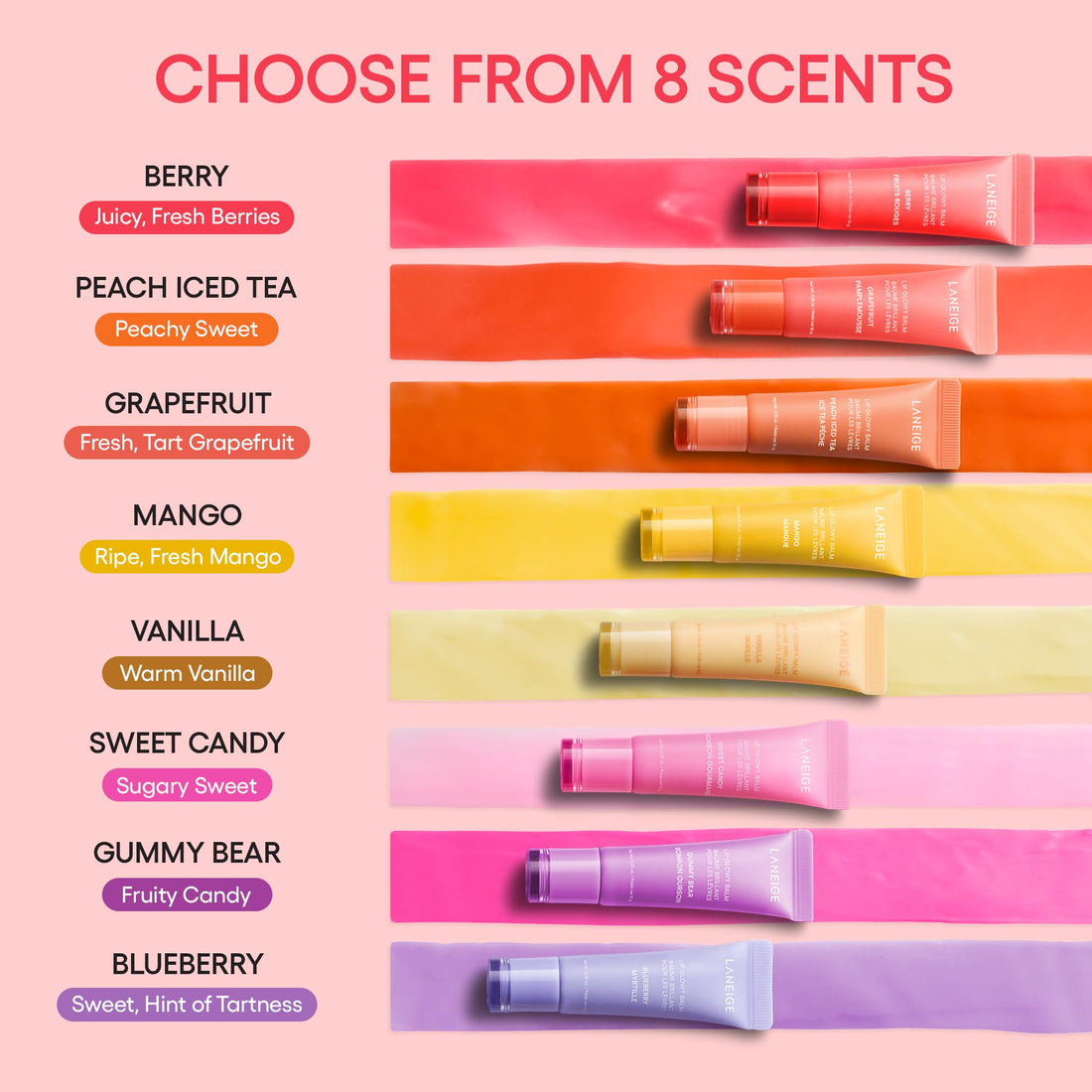 LANEIGE Lip Glowy Balm: Sheer Tinted Lip Moisturizer with Shea Butter, for Hydrating Shine & Soft Lips Halalzen