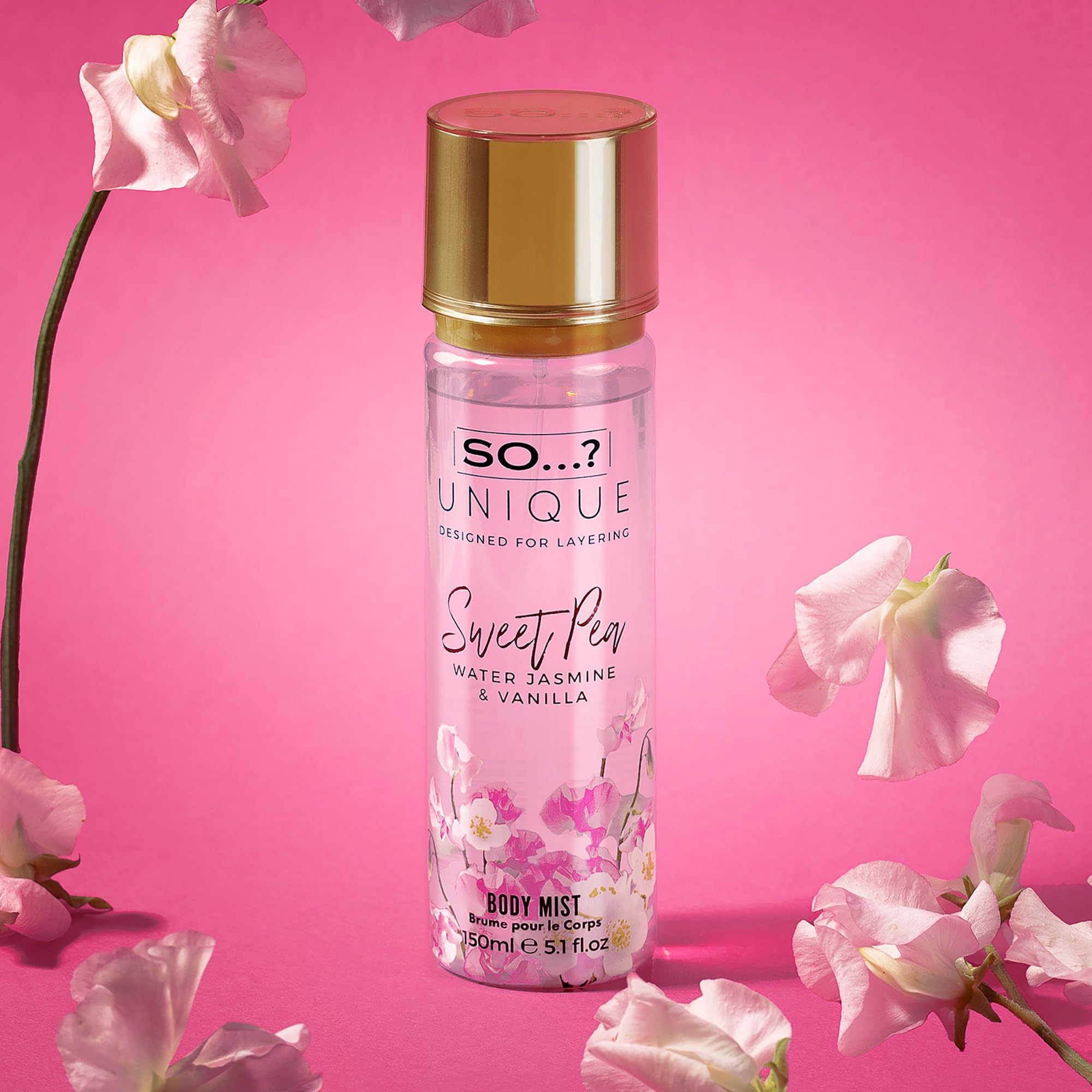 So…? Unique Womens Vegan Sweet Pea Body Mist Fragrance Spray 150ml Halalzen