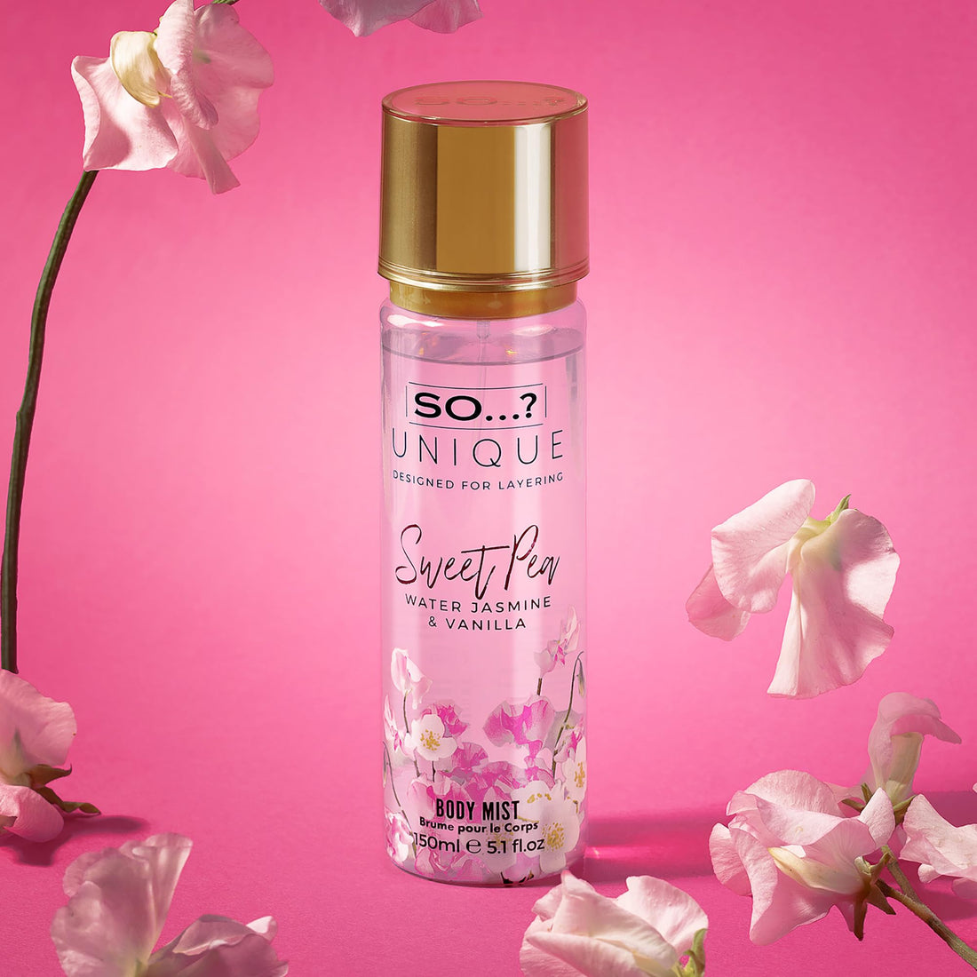 So…? Unique Womens Vegan Sweet Pea Body Mist Fragrance Spray 150ml Halalzen