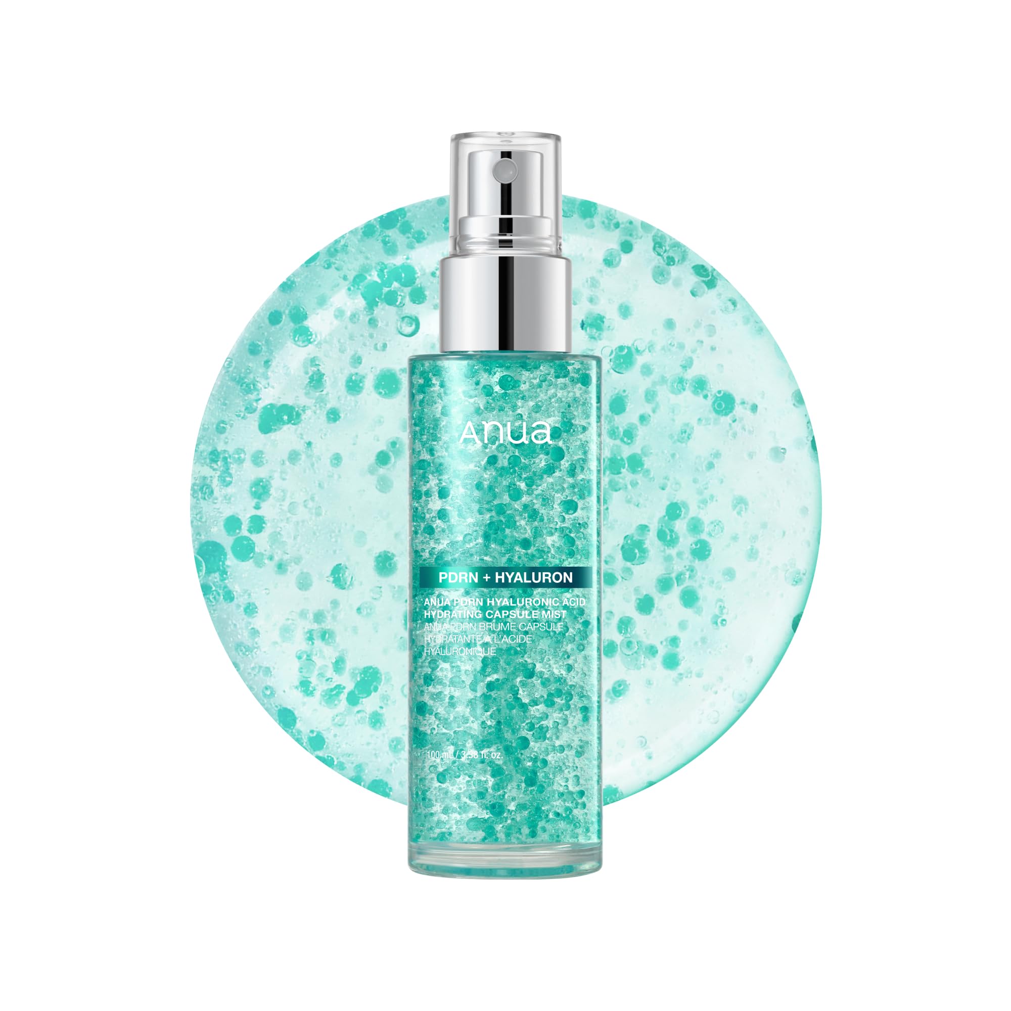 ANUA PDRN Collagen Glow Facial Serum Spray, Hydrating Face Mist, Hyaluronic Acid, dewy glass finish, All Skin Types, Instant Plumping Hydration, Firming Care, Korean Skincare, 3.38 fl oz Halalzen