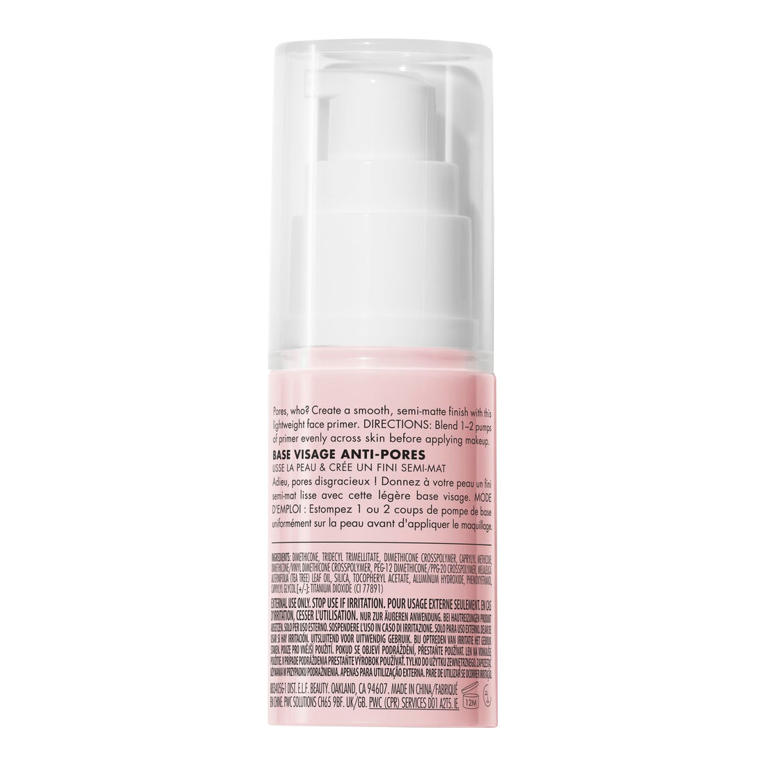 e.l.f., Hydrating Face Primer, Lightweight, Long Lasting, Creamy, Hydrates, Smooths, Fills in Pores and Fine Lines, Natural Matte Finish, Infused with Vitamin E, 0.47 Oz Halalzen
