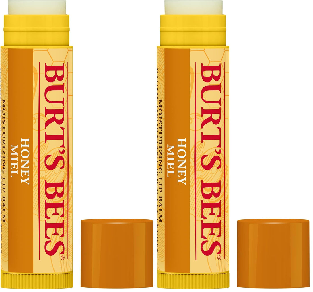 Burt's Bees Lip Balm Pomegranate, Moisturising Lip Balm With Beeswax & Vitamin E, 100% Natural Origin, 4.25g Halalzen