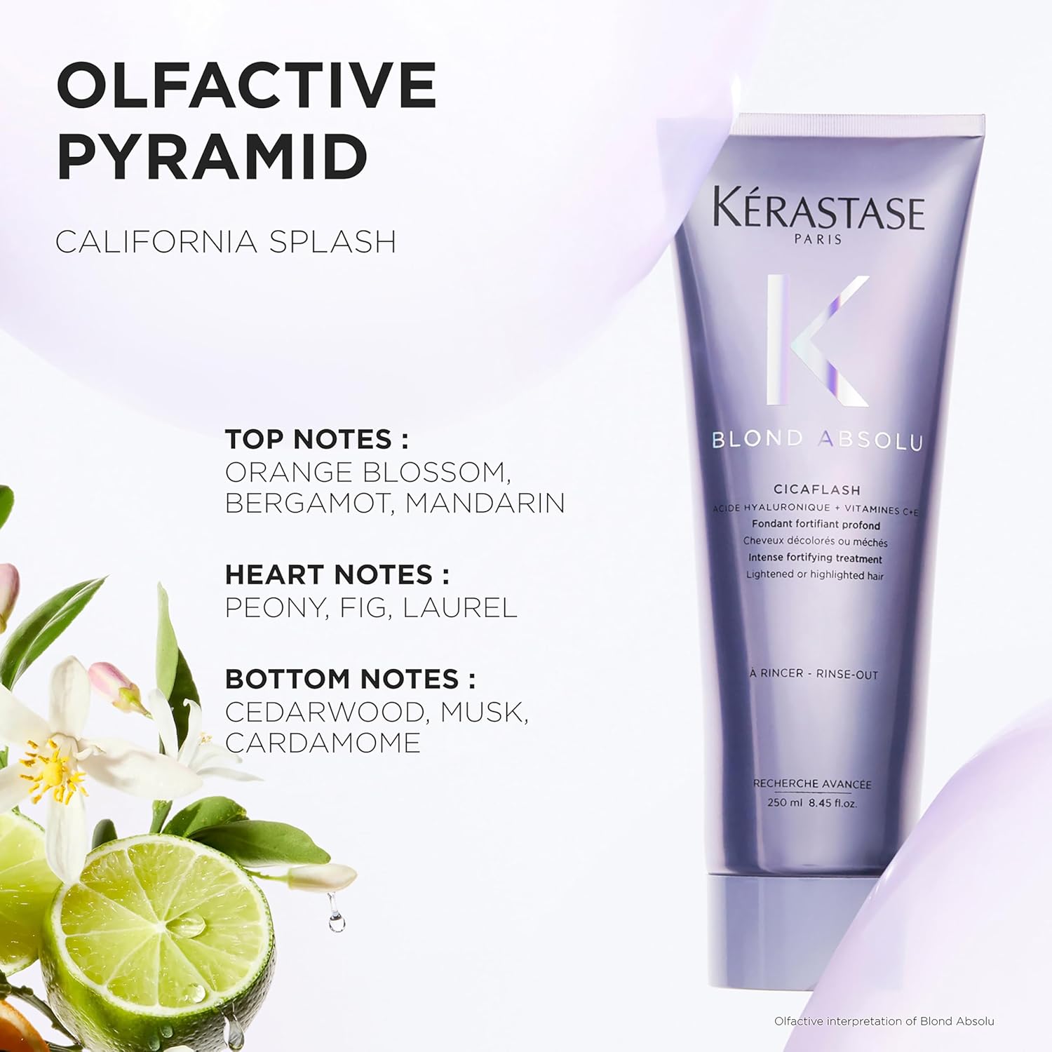 Kérastase Blond Absolu, Repairing, Nourishing Conditioner, For Lightened and Highlighted Hair, With Hyaluronic Acid & Edelweiss Flower, Cicaflash, 250ml Halalzen