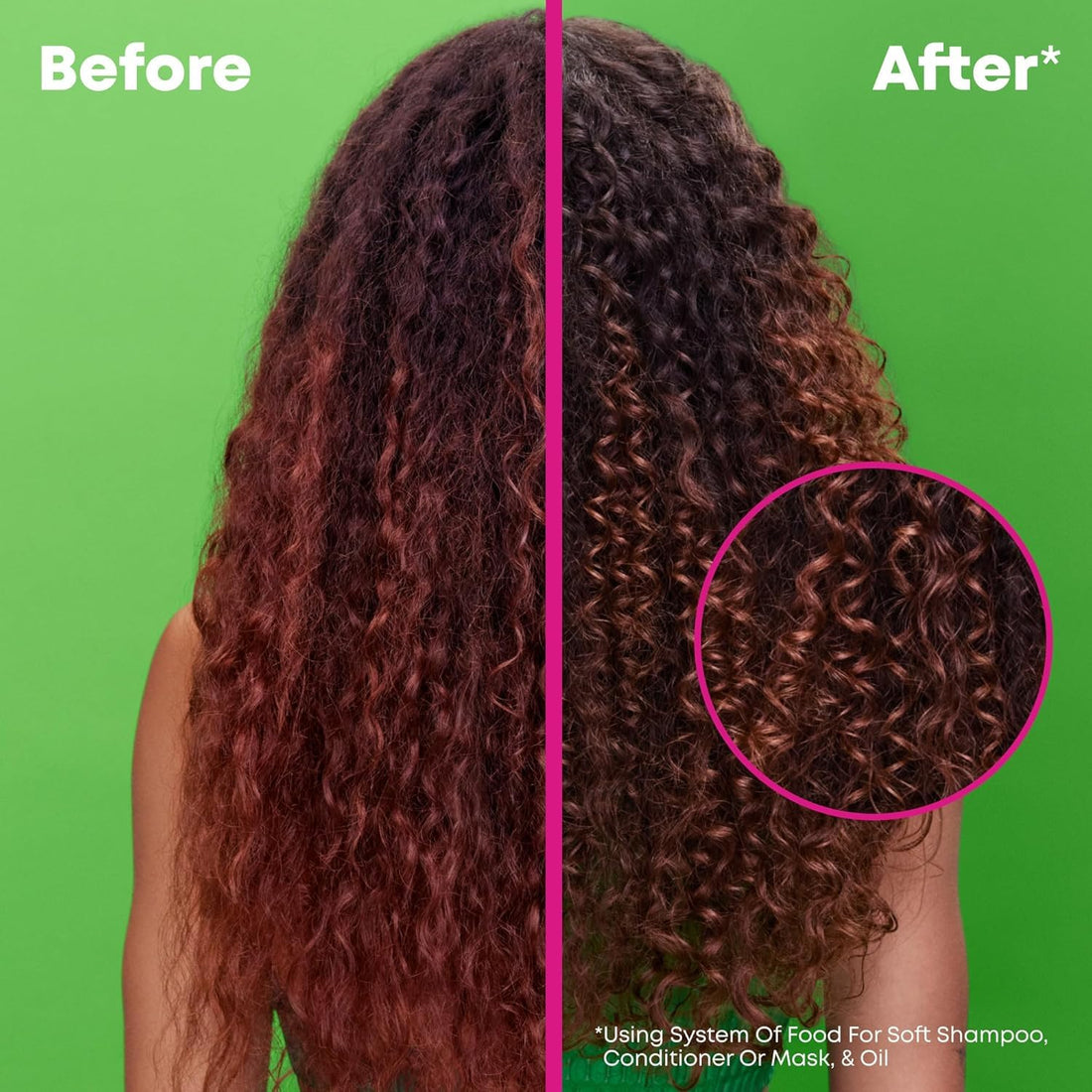 Food For Soft Hair Serum Oil For Dry, Brittle, and All Hair Types - Softens, Smooths, and Adds Shine With Heat Protection, Repairing Leave In With Avocado Oil