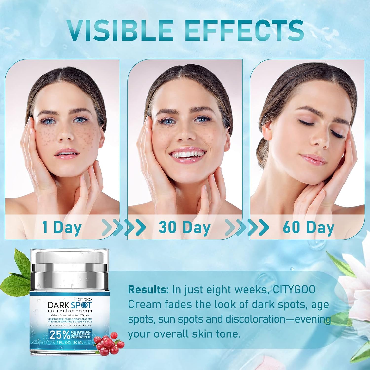 Dark Spot Remover for Face and Body: Dark Spot Corrector Cream - Enriching Skin Care for All Skin Tones - Ideal for Sun Spots, Melasma, Freckles, and Blemish Reduction 1 fl oz Halalzen