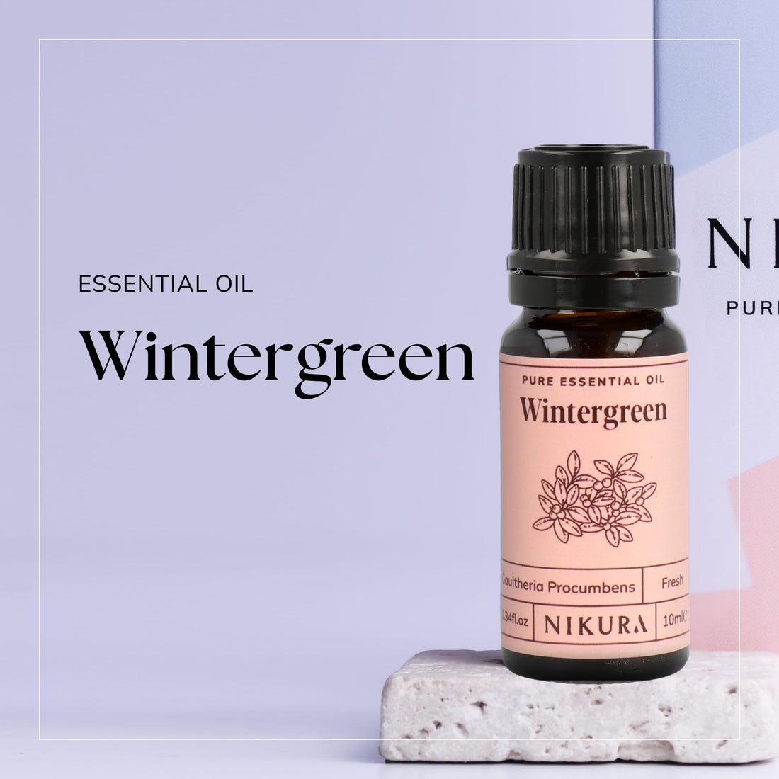 Nikura Peppermint Essential Oil - 10ml | Perfect for Repelling Spiders, Rats, Mice, Bugs, Ants | Great for Hair, Headaches Relief, Energy Boost, Skin, Candle Making | Vegan & UK Made