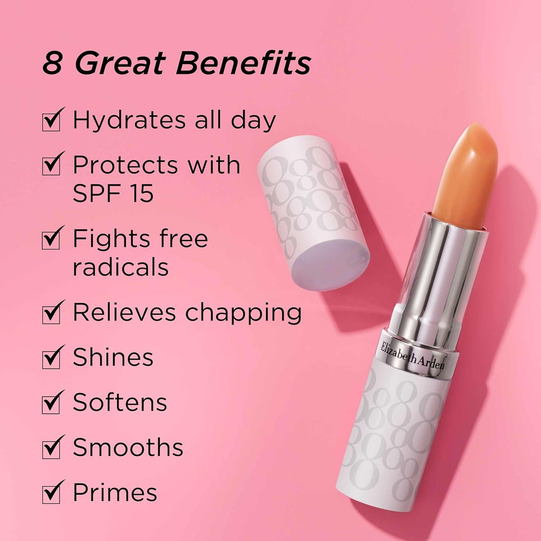 Elizabeth Arden Eight Hour Cream Lip Protectant Stick, SPF 15 Sunscreen Balm, Moisturizer for Dry, Cracked Lips with Shea Butter, Coconut Oil & Vitamin E, 0.13 oz Halalzen