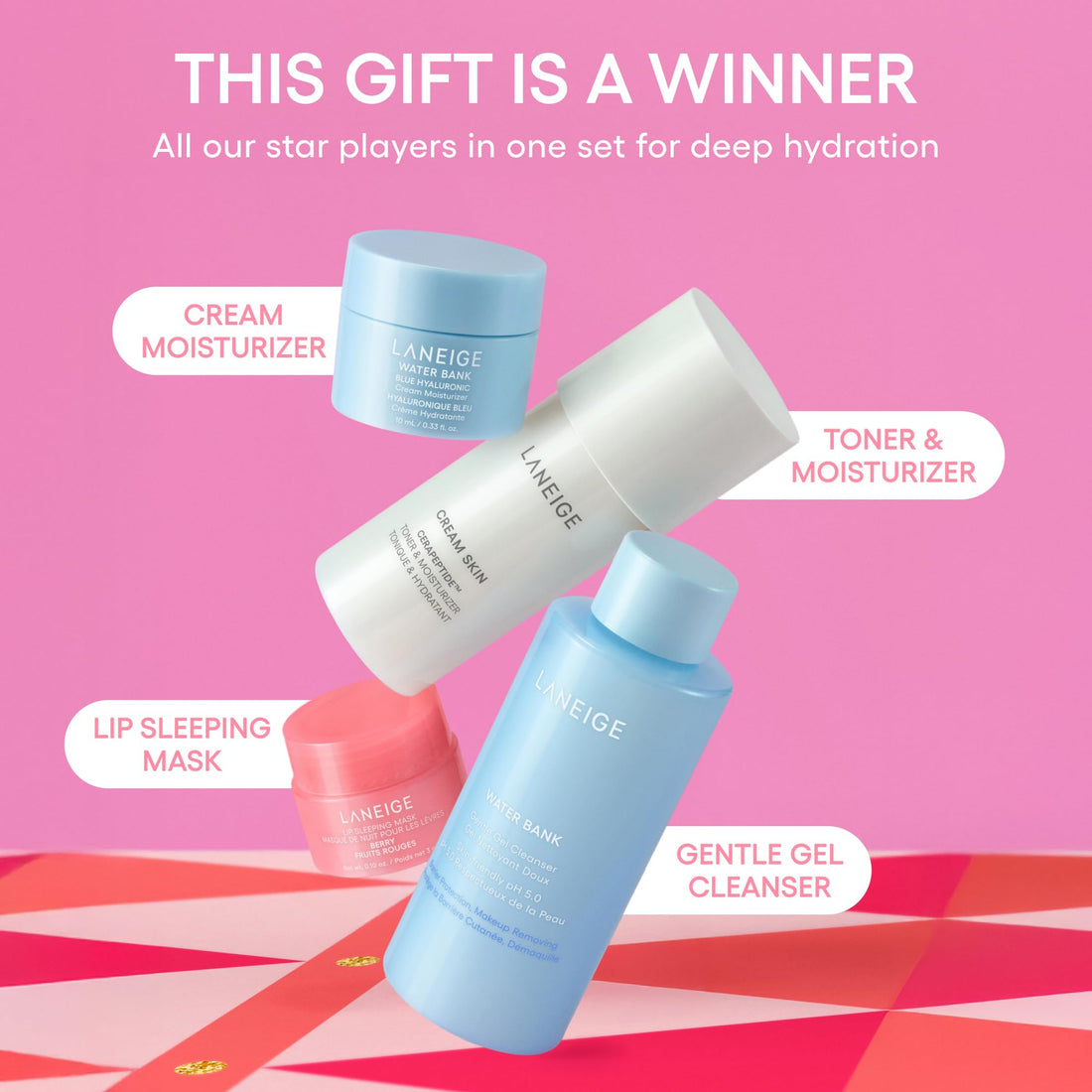 Laneige Skincare & Lip Care Holiday Gift Sets – Lip Mask, Water Bank, Lip Glowy Balm – Beauty Essentials for Gifting & Self-Care Halalzen