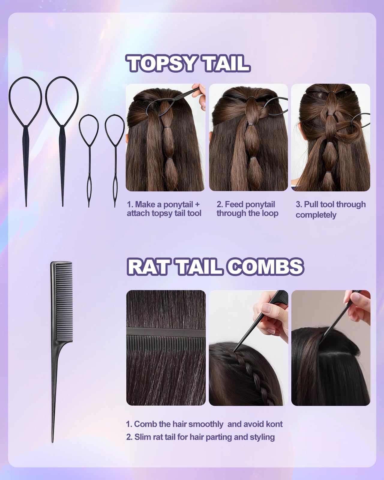 Oiomniv 72PCS Hair Styling Tools Set for Women, DIY Hair Braiding & Bun Maker Kit, Easy Hair Accessories for Updos, Ponytails & Braids, Home Hairdressing Styling Set, Hair accessories for girls Halalzen