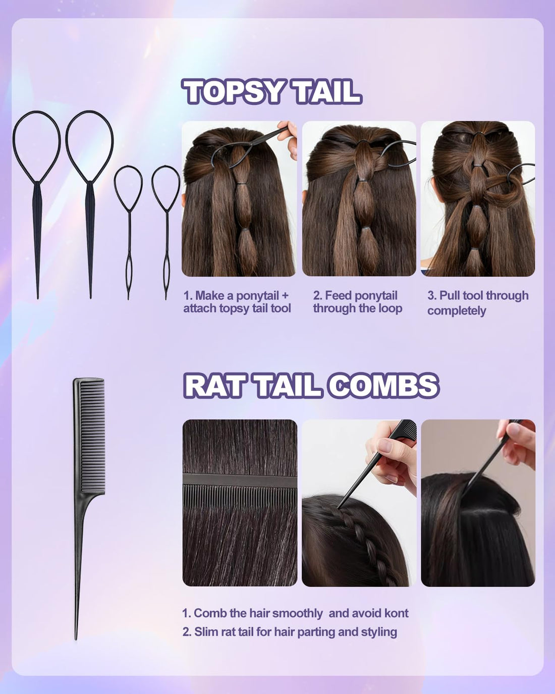 Oiomniv 72PCS Hair Styling Tools Set for Women, DIY Hair Braiding & Bun Maker Kit, Easy Hair Accessories for Updos, Ponytails & Braids, Home Hairdressing Styling Set, Hair accessories for girls Halalzen
