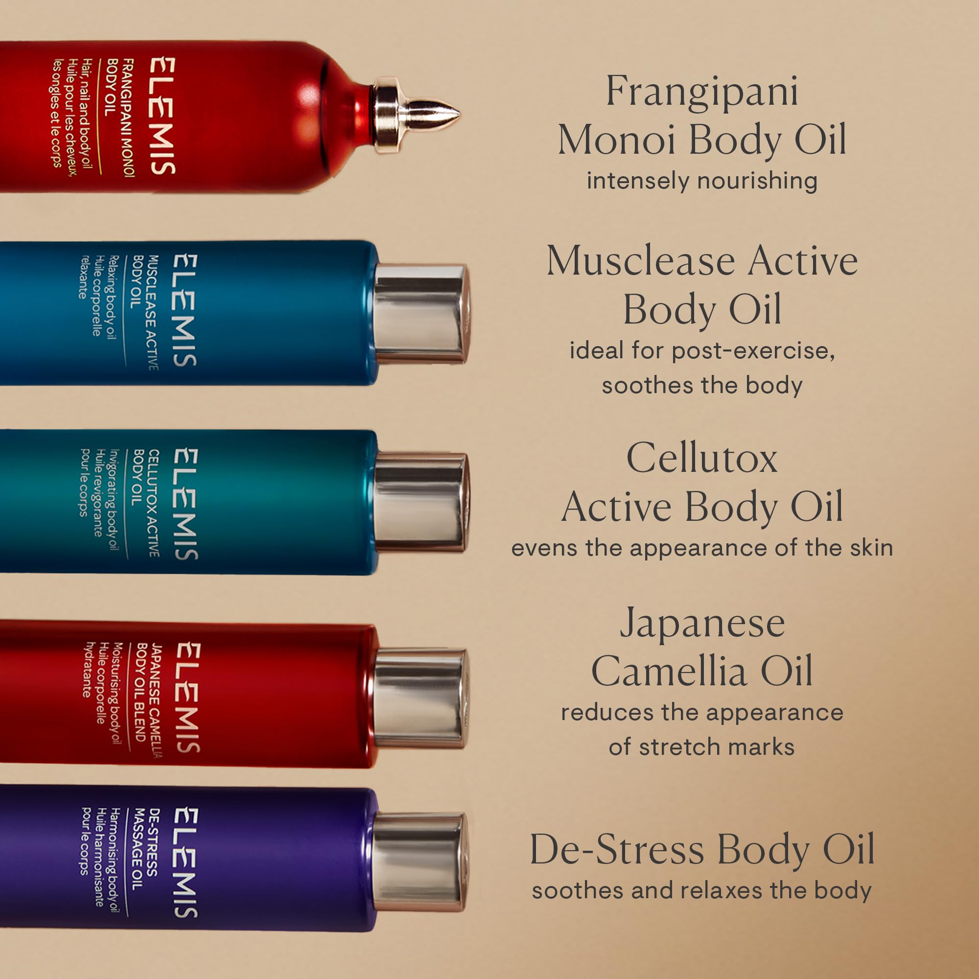 ELEMIS Huile de Massage Anti-Stress | Huile Harmonisante qui Nourrit en Profondeur, Détend et Calme le Corps et l'Esprit grâce à un Mélange d'Huiles Essentielles, 97 ml