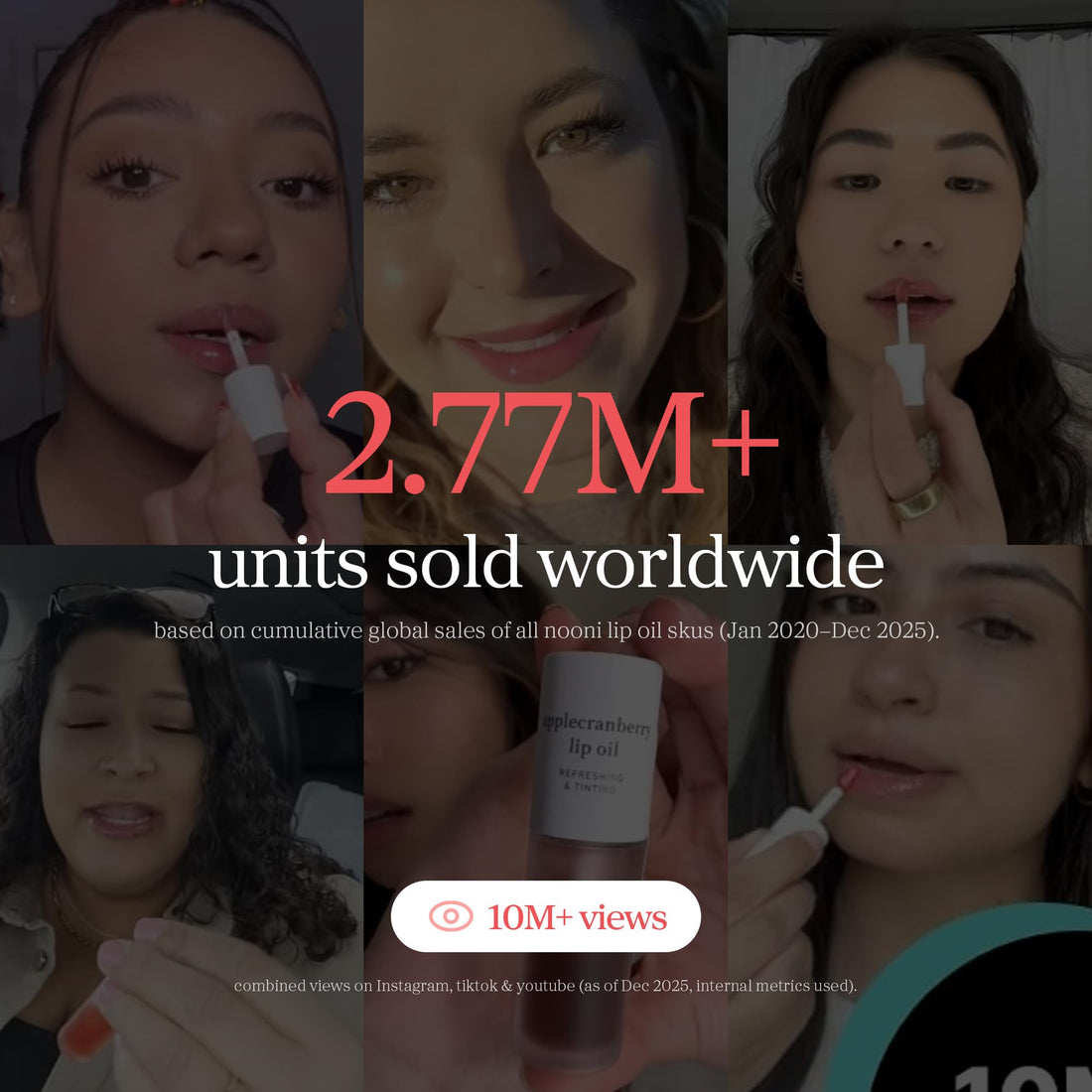 NOONI Korean Lip Oil - Applepeony | Long-Lasting, Moisturizing, Plumping, Revitalizing for Dry Lips, Waterproof, No Peel Off, Hydrating Lip Stain, Stocking Stuffers, Cute Stuff, 0.12 FL Oz Halalzen