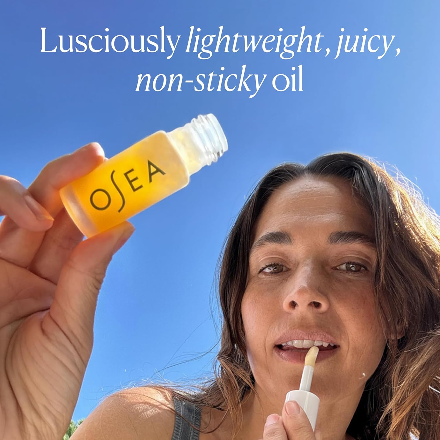 OSEA Hyaluronic Lip Oil Booster – Clean Beauty Lip Oil for Plump, Glossy, Hydrated Lips – Nourishing Seaweed & Meadowfoam Oil – Vegan, Non-Sticky, High-Shine Finish | Hydrates, Plumps, Smooths Halalzen