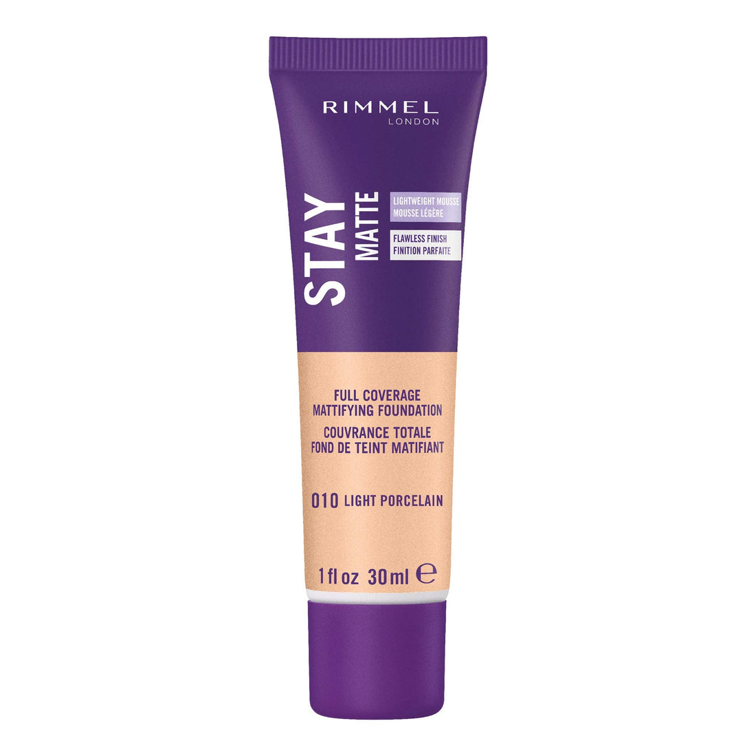 Rimmel London Stay Matte Liquid Mousse Foundation, Good Coverage and Oil-Free Formula, Soft Beige, 30 ml Halalzen