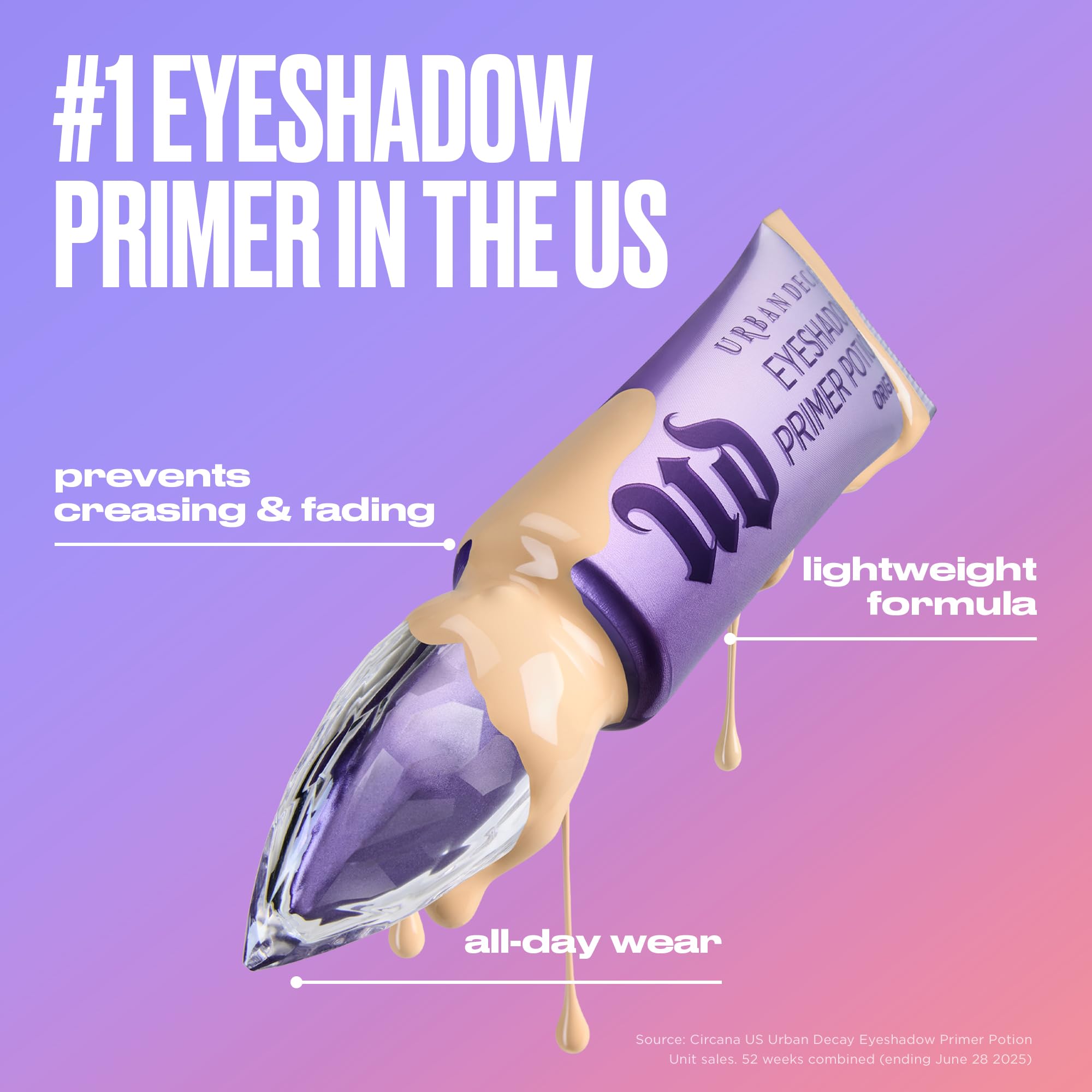 Urban Decay Eyeshadow Primer Potion, Long-Lasting Eye Makeup Primer, Creates Smooth Canvas and Vibrant Eyeshadow Colour Halalzen