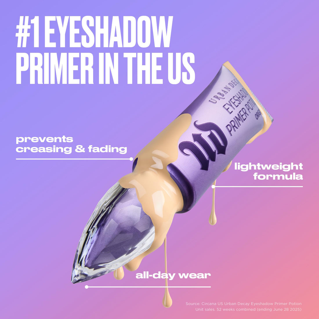 Urban Decay Eyeshadow Primer Potion, Long-Lasting Eye Makeup Primer, Creates Smooth Canvas and Vibrant Eyeshadow Colour Halalzen