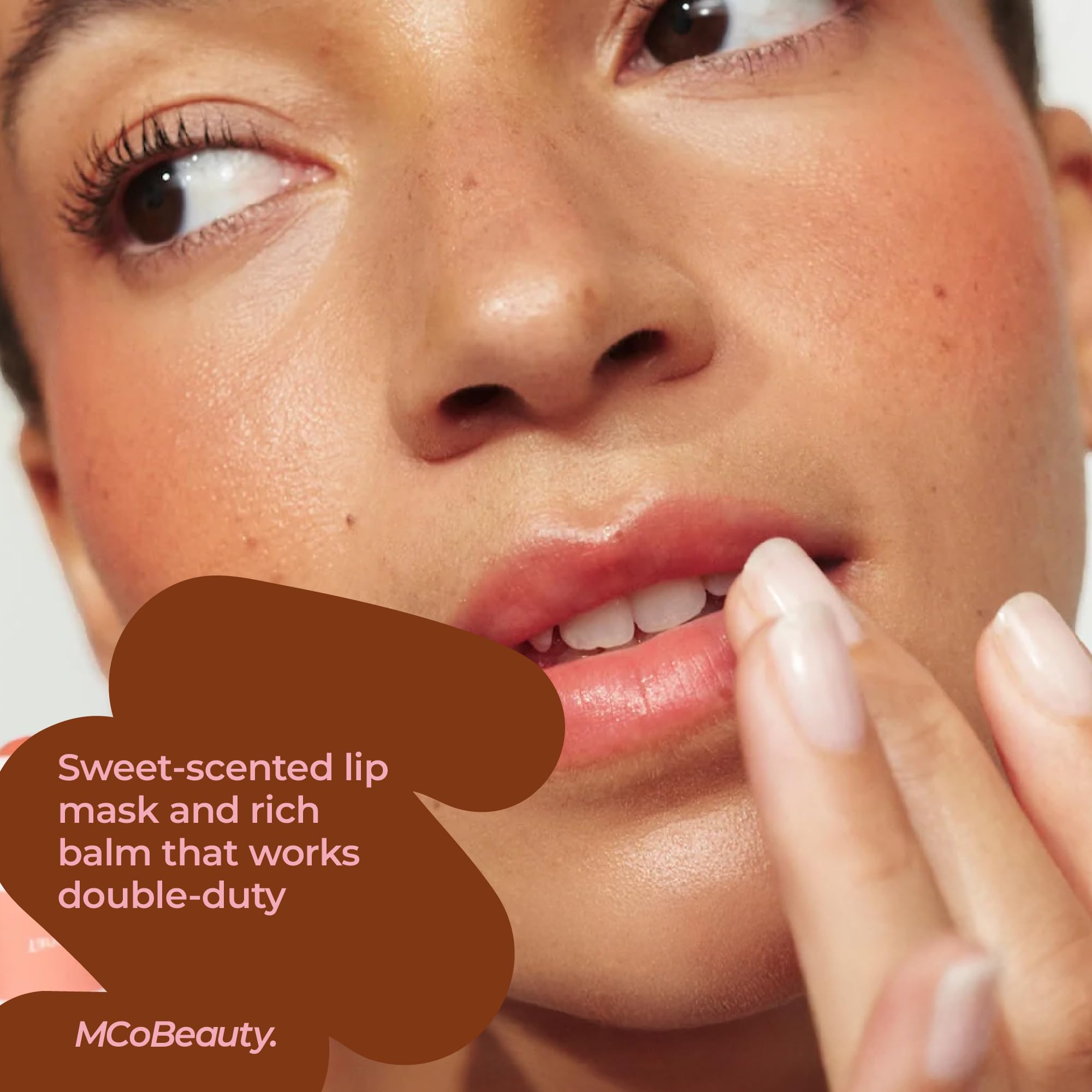 MCoBeauty - Double Duty Lip Mask - Contains Coconut Oil and Vitamin E Lip Balm for Day or Overnight Mask - Vanilla Scent - Skin Care and Makeup Accessories - Holiday Essentials - 15g Halalzen