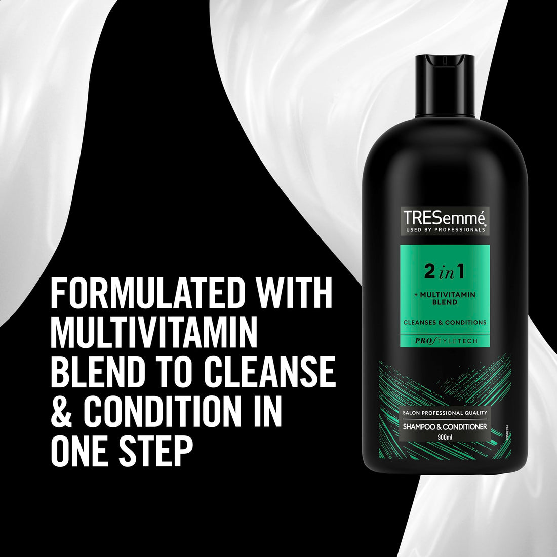 TRESemmé Replenish & Cleanse 2 in 1 Shampoo & Conditioner with multi-vitamin cleansing shampoo for all hair types 900 ml