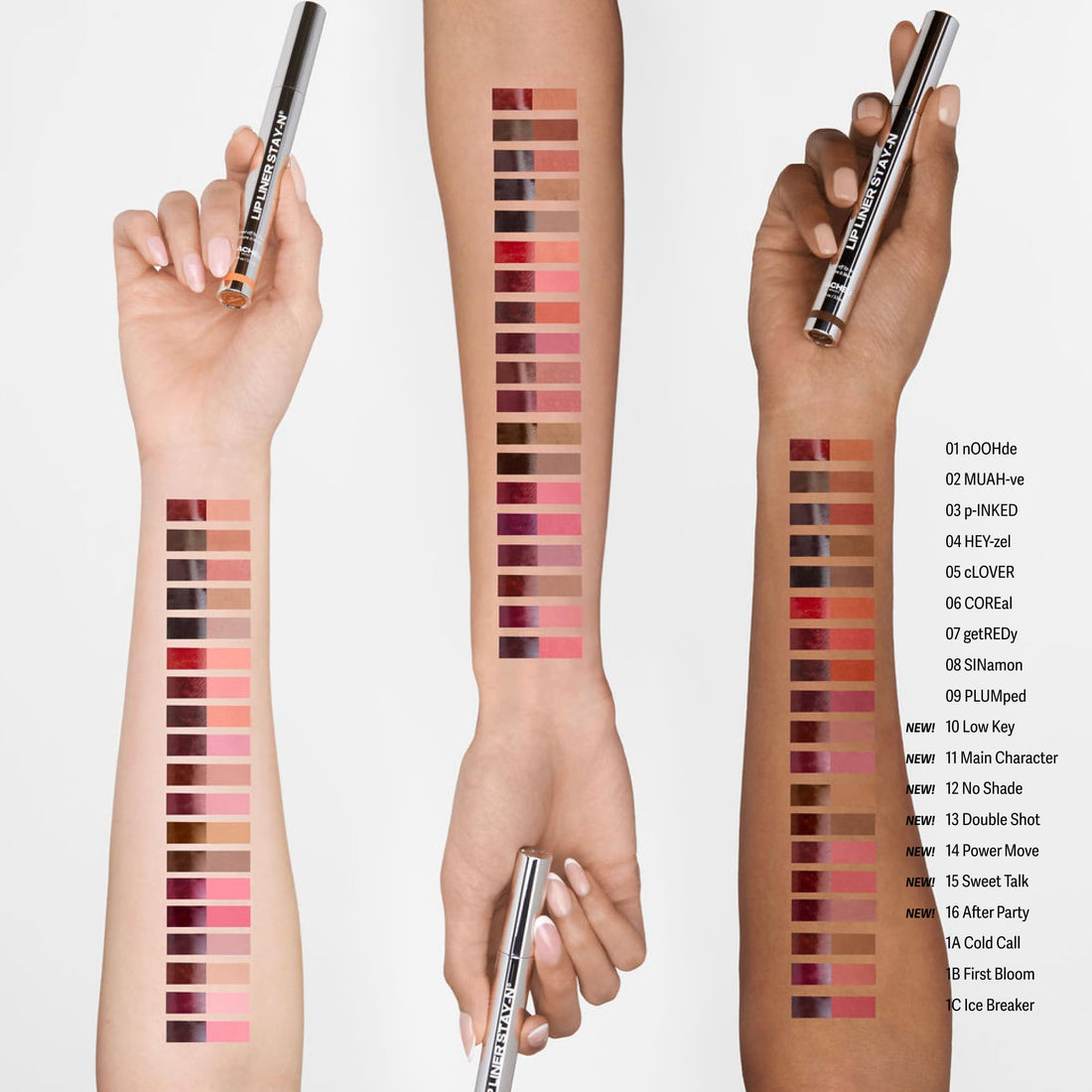 Sacheu Lip Liner STAY-N Peel Off Lip Stain - Long Lasting Waterproof Lip Tint with Hyaluronic Acid & Vitamin E – Transfer Proof Matte Finish, Vegan & Cruelty-Free (Deep Bundle) Halalzen