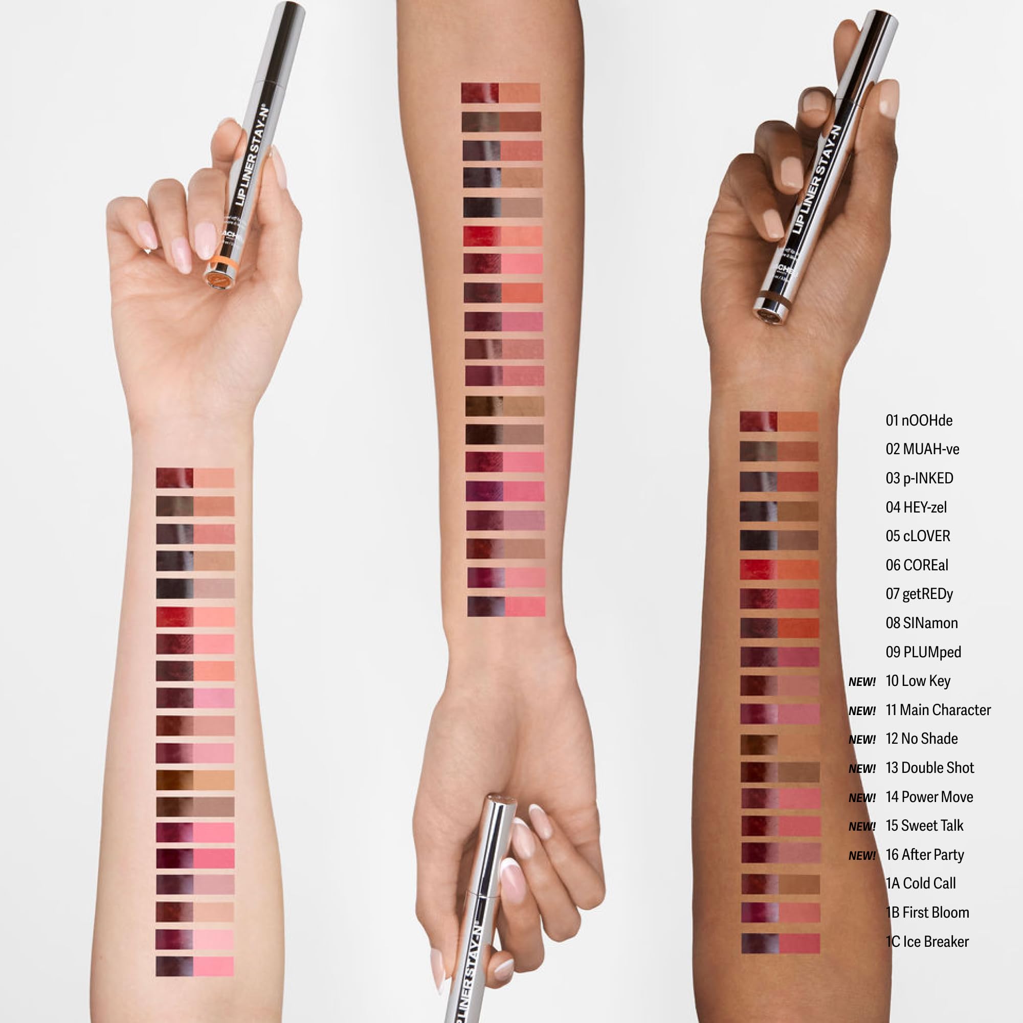 Sacheu Lip Liner STAY-N Peel Off Lip Stain - Long Lasting Waterproof Lip Tint with Hyaluronic Acid & Vitamin E – Transfer Proof Matte Finish, Vegan & Cruelty-Free (Deep Bundle) Halalzen