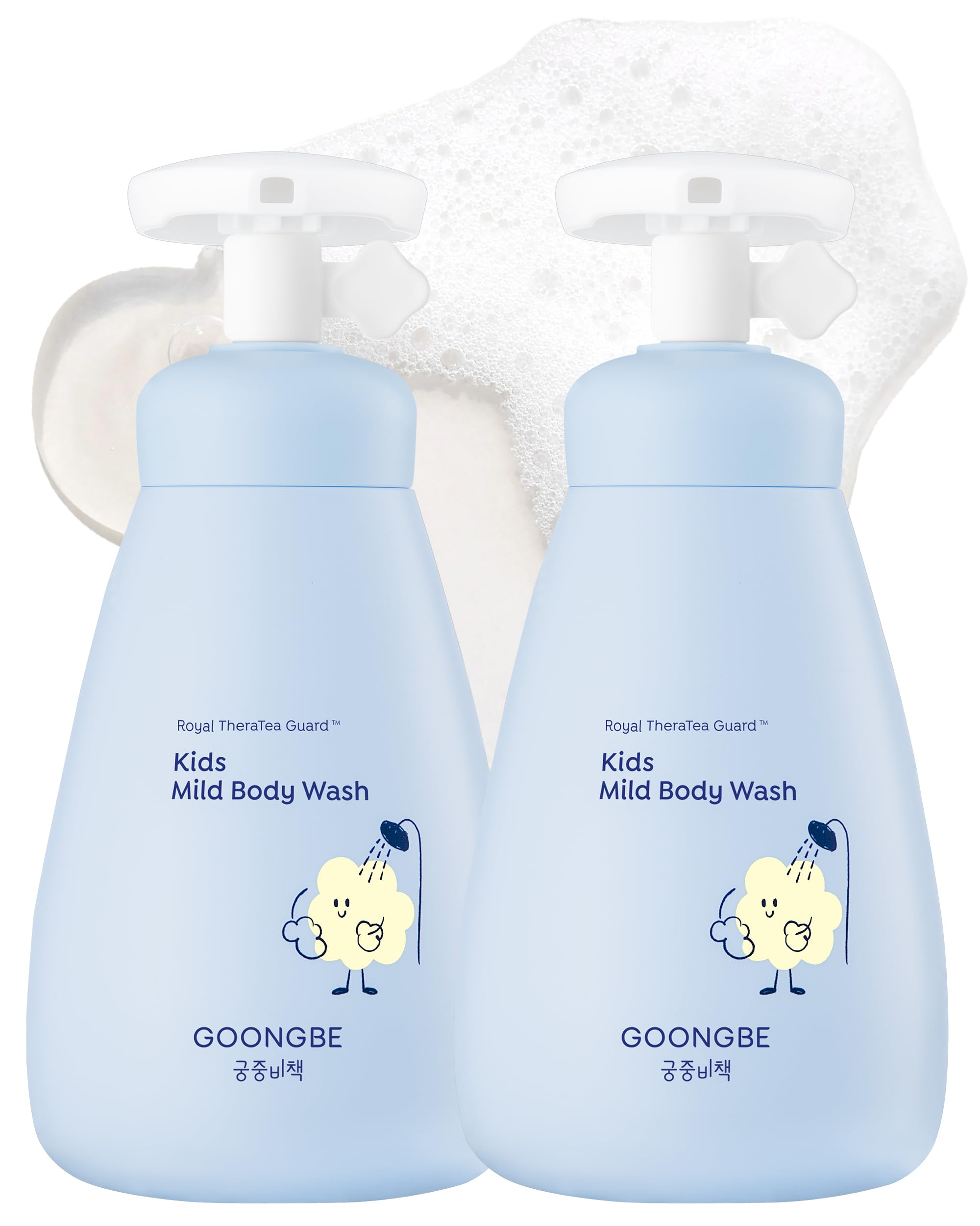 GOONGBE Kids Moisture Body Lotion – 24hr Hydrating Daily Moisturizer for Dry Sensitive Skin – Triple Lipid Complex (Ceramide, Squalane, Cica) – Fast-Absorb Non-Sticky, Allergen-Free 8.45oz