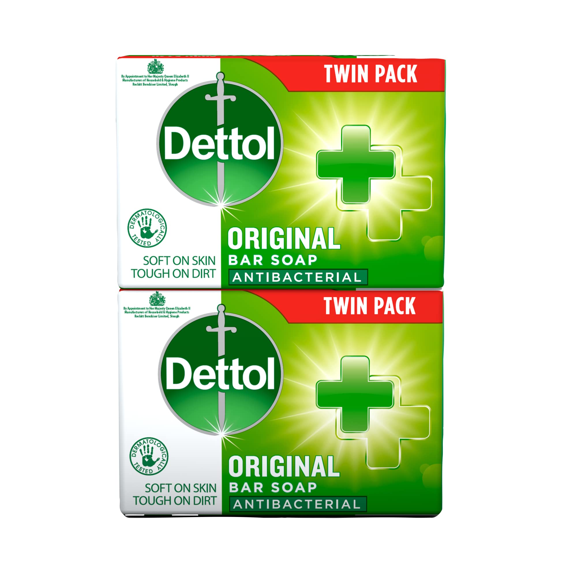 Dettol Antibacterial and Moisturings Bar Soap Original, Pack of 12 Halalzen