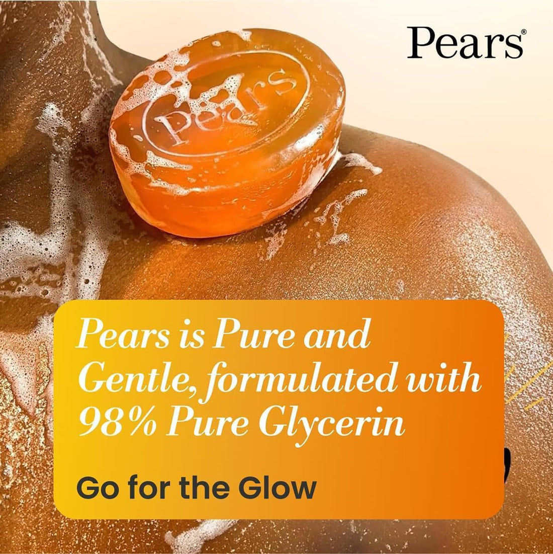 Pears Pure & Gentle Transparent Natural Soap Bar - Made with Mint Extracts, Nourishing and Refreshing Bathing Cleanser, Gentle & Soothing Skin Care, Pure Transparency, Pack of 12 x 125g Halalzen