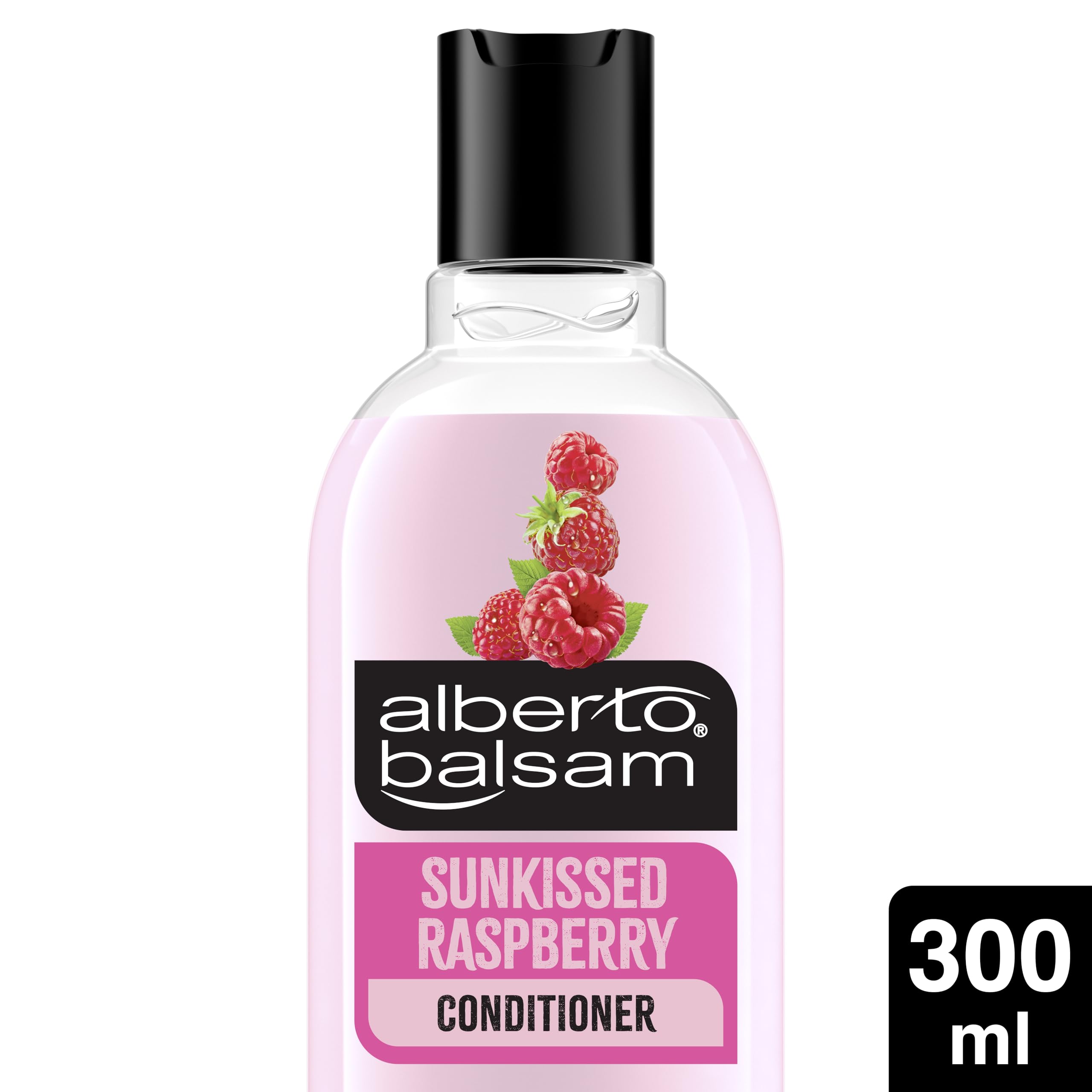 Alberto Balsam Sunkissed Raspberry Conditioner, 300ml - 24HR Fragrance - Pro-Vitamin B5 - Silicone Free