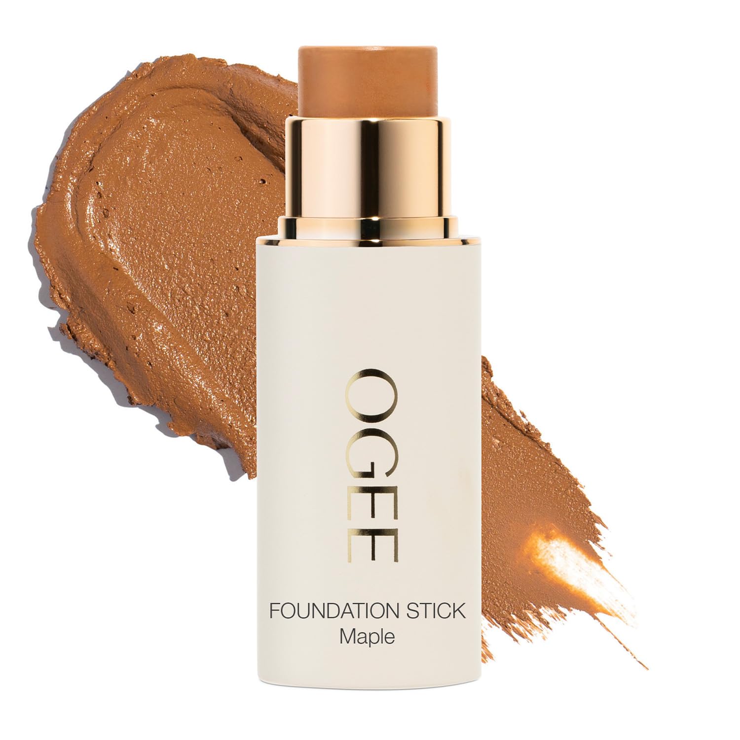 Ogee Sculpted Complexion Foundation Stick (Mahogany 14.5N - Deep Cocoa, Rich Undertones) Full Coverage Foundation Makeup - Instantly Balance & Even Complexion - 70% Organic Ingredients