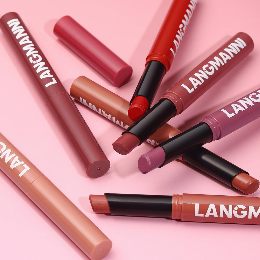 12Pcs Velvet Matte Lipstick Nude Matte Soft Dark Color Stick High Pigmented Long-Lasting Waterproof Lip Stick Lip Balm Beauty Cosmetics Gift for Women(01#-12#)
