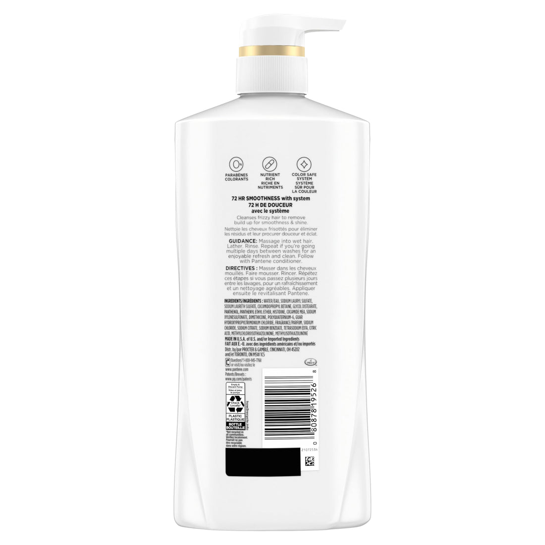 Pantene Shampoo & Conditioner Set, Daily Moisture Renewal - Pro-V Nutrients for Dry, Color-Treated, Straight to Curly Hair, 72-Hour Hydration & Softness, 52.8 Oz Total + Miracle Rescue Shot (0.5 Oz) Halalzen