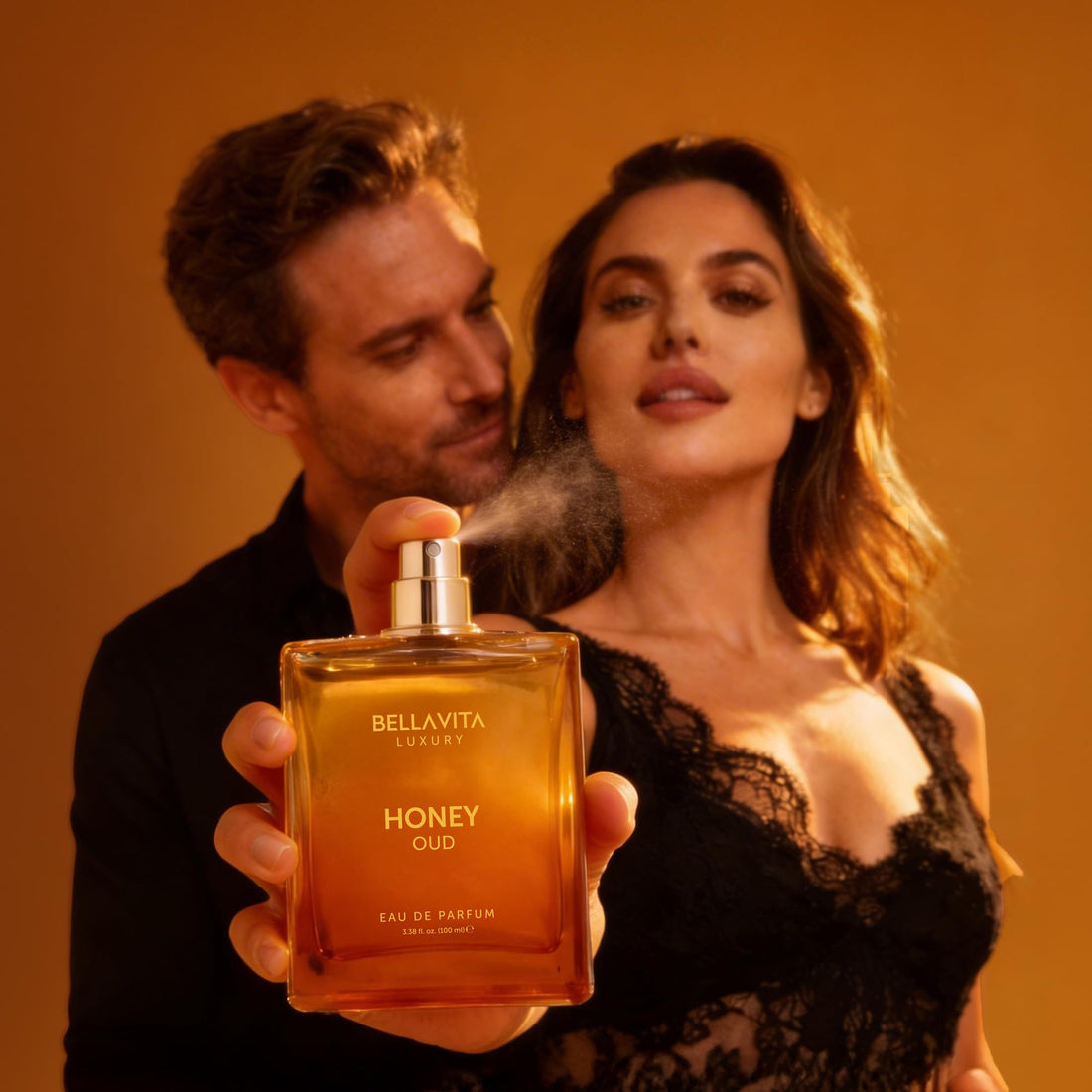 Bellavita Luxury DATE Eau de Parfum | 100 ml (3.4 fl.oz.) | Perfume for Women | Floral, Pink Pepper, Jasmine, and Moss Notes | Long Lasting Fragrance | Mother's Day Present