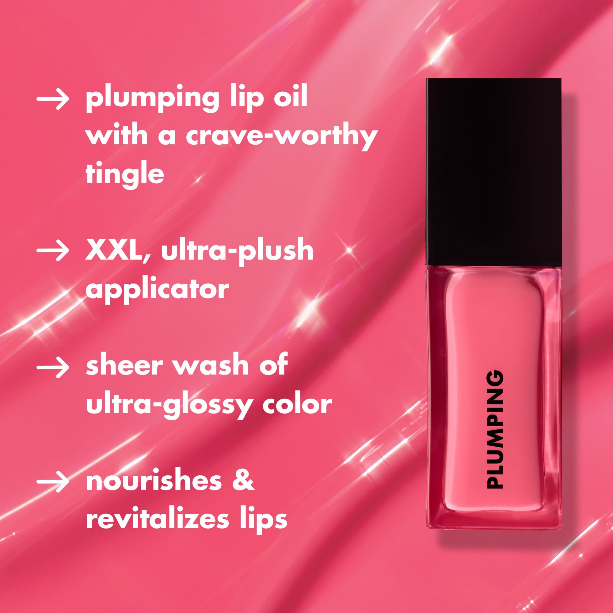 e.l.f. Glow Reviver Plumping Lip Oil, Tinted Lip Plumper for a High-Shine, Plump Finish, Infused with Jojoba Oil, Vegan & Cruelty-Free, Piggy Bank