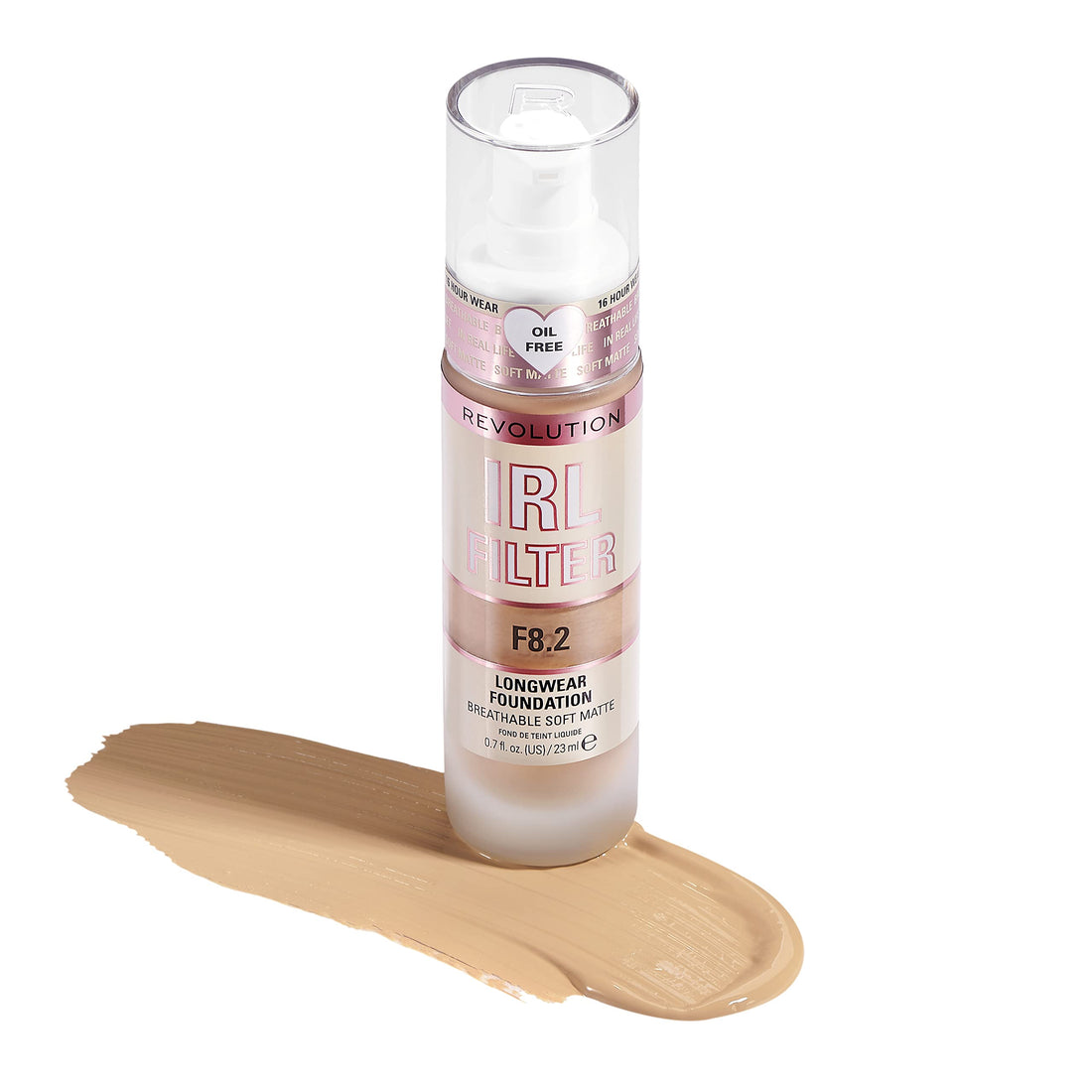 Makeup Revolution IRL Filter, Longwear Foundation, Medium to Full Coverage, Matte Finish, 16 Hour Wear, F5, Fair To Light Skin Tones, 23ml Halalzen