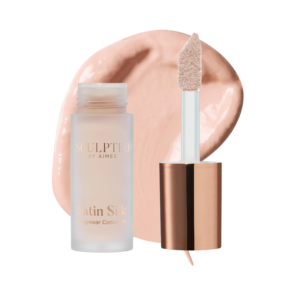 Satin Silk Longwear Concealer - Lightweight, Hydrating & Long-Lasting Concealer from Sculpted by Aimee for Dark Circles, Blemishes and Pigmentation (Ivory 2.0) Halalzen