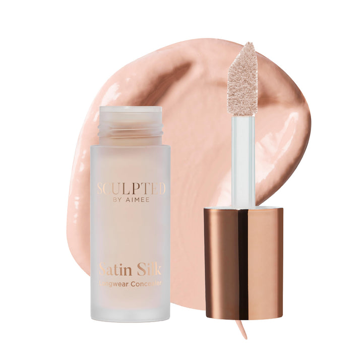 Satin Silk Longwear Concealer - Lightweight, Hydrating & Long-Lasting Concealer from Sculpted by Aimee for Dark Circles, Blemishes and Pigmentation (Ivory 2.0) Halalzen