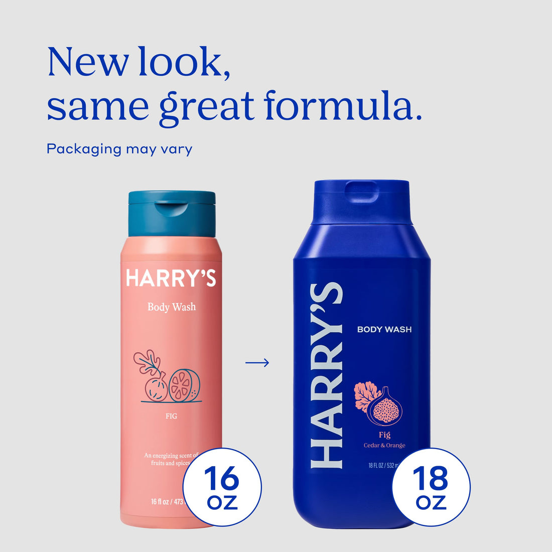 Harry's Men's Body Wash, Fig, 532ml, Pack of 3, Shower Gel for Men - No Parabens, Sulfates or Dyes