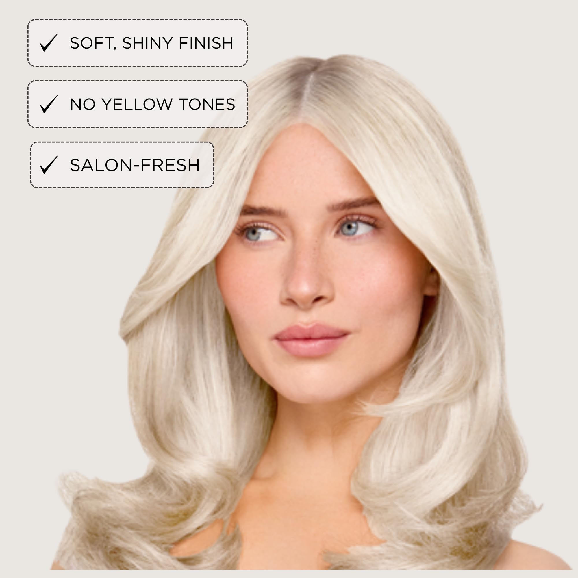 Jerome Russell Bblonde SILVER Hair Toner | Non-Permanent Violet Toner | Neutralises Yellow & Brassy Tones | Salon-Quality Cool Blonde Results | Vegan | 75ml