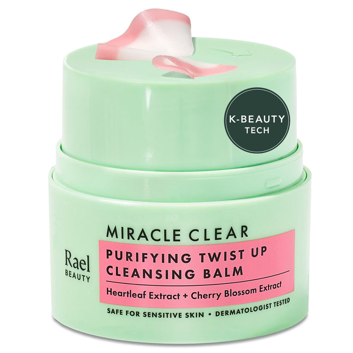 Rael Miracle Clear Facial Cleanser – Makeup Remover, Daily Face Wash, Gentle Deep Pore Cleansing Korean Skin Care for Oily & Combination Skin (Exfoliating Cleanser, 5.1 fl. oz)