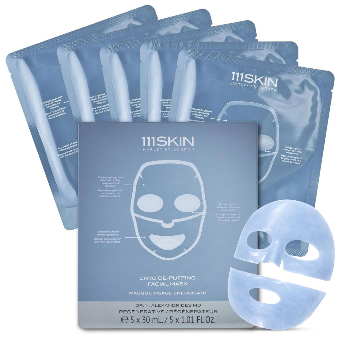 111SKIN Rose Gold Brightening Facial Treatment Mask | Fragrance Free | The Ultimate Pre-Event Mask | For Hydration & Radiance | Set of 5 (1.01 oz each) Halalzen