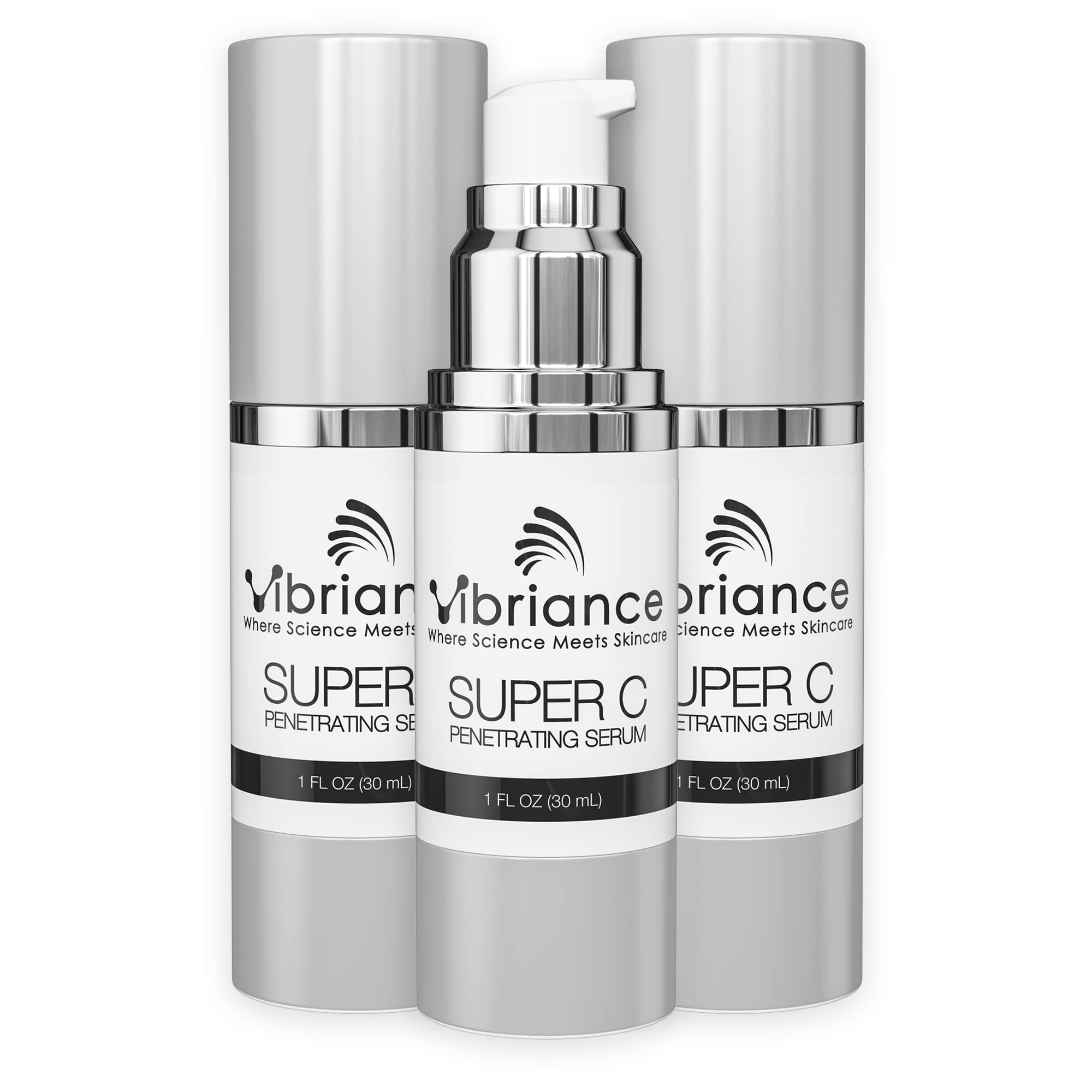 Vibriance Super C Serum for Mature Skin - All-in-One Vitamin Formula Hydrates, Firms, Lifts, Smooths, Targets Age Spots, Wrinkles, 1 fl oz Halalzen