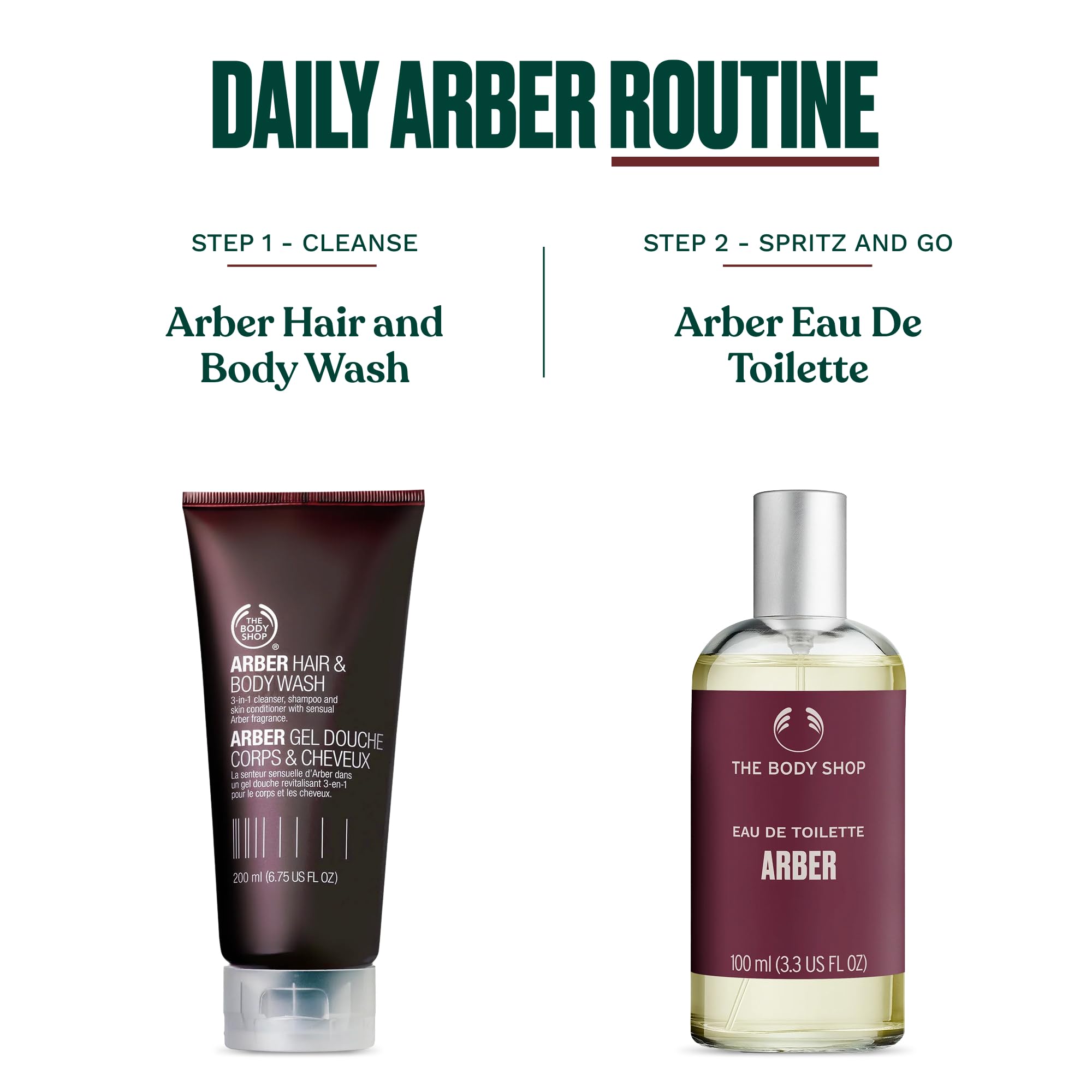 The Body Shop Arber Eau de Toilette (1x 100ml), Woody Citrus Men’s Eau de Toilette with Sandalwood, Coriander & Mint Notes, Cologne for Men, Vegan Fragrance for Men
