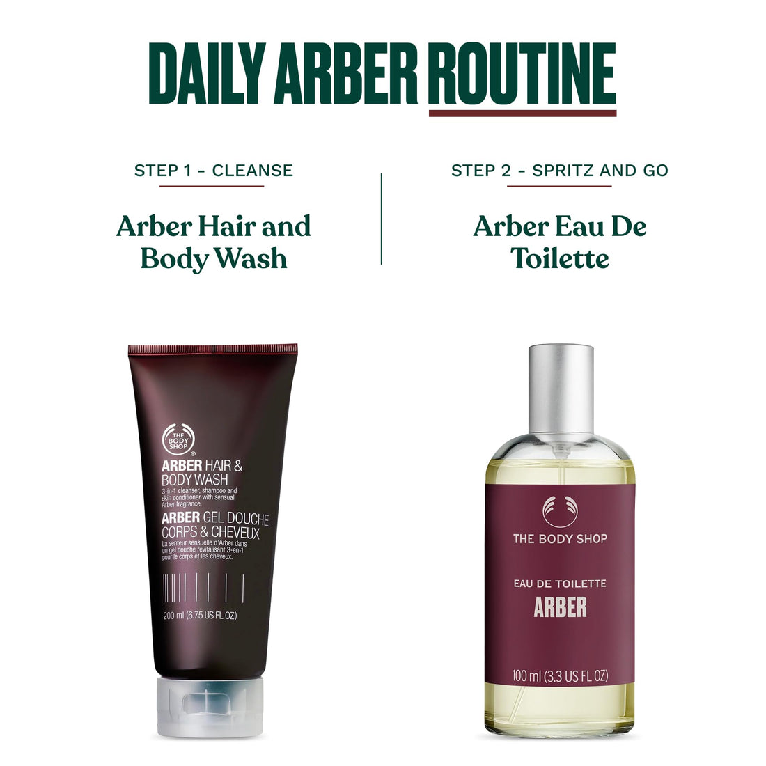 The Body Shop Arber Eau de Toilette (1x 100ml), Woody Citrus Men’s Eau de Toilette with Sandalwood, Coriander & Mint Notes, Cologne for Men, Vegan Fragrance for Men