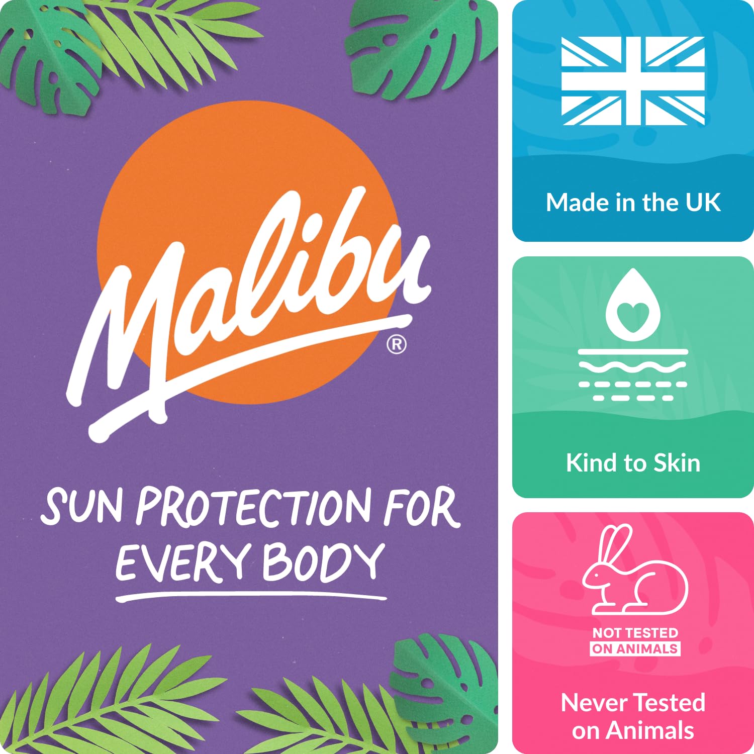 Malibu Sun SPF 30 Lotion Spray, High Protection Sun Cream Spray, Vitamin Enriched Moisturising Sunscreen Lotion for Body, Water Resistant, 200ml
