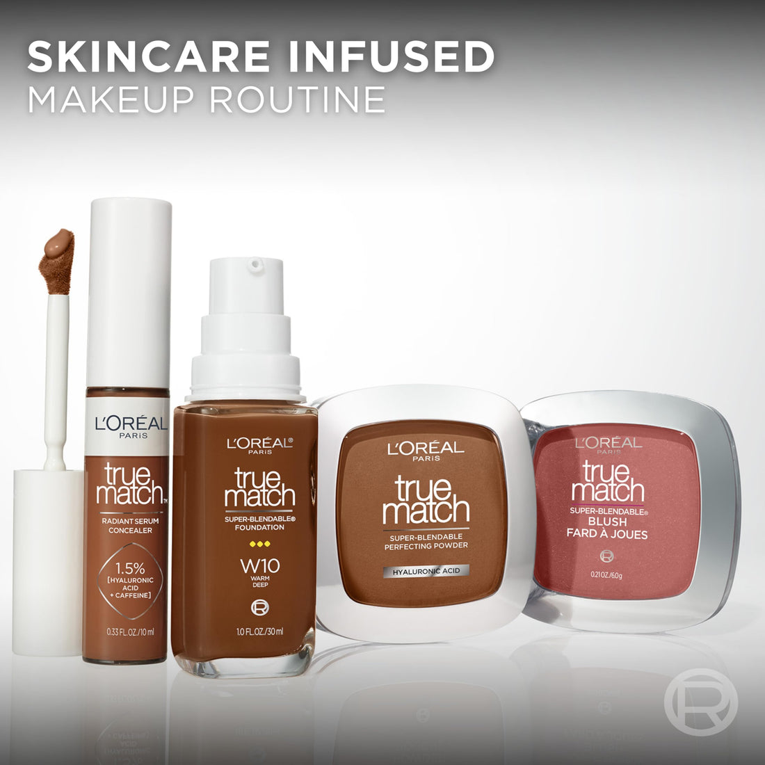 L'Oreal Paris True Match Super-Blendable Foundation, Flüssig-Foundation mit mittlerer Deckkraft, N3, Hell-Mittel, 30 ml