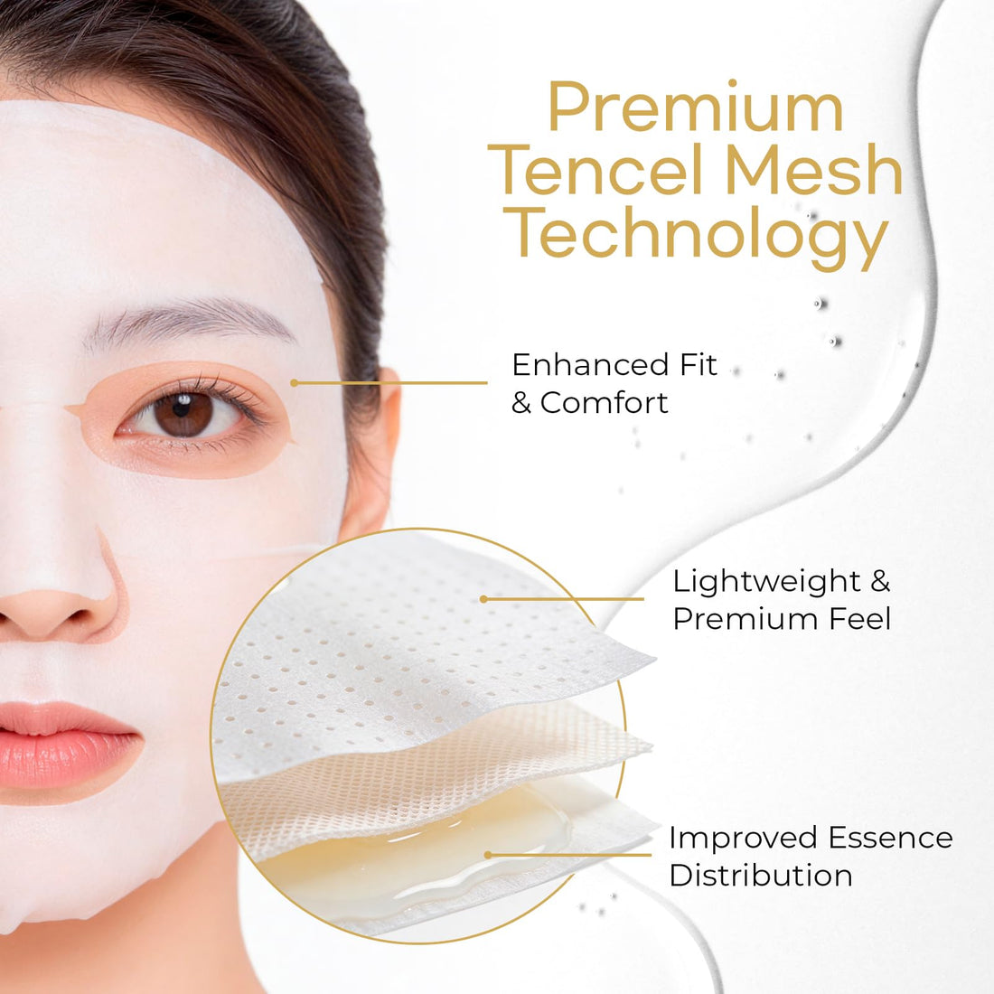 10 Pack Mixed Face Mask Set with Collagen – Hydrating Sheet Mask Skincare Set for Radiant, Fresh & Nourished Skin, Moisturising Facial Masks for Women & Men
