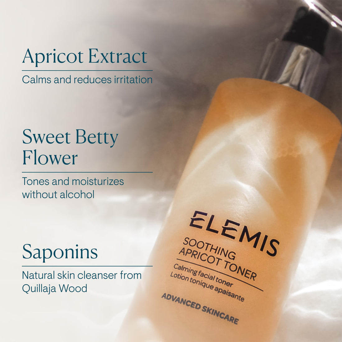 ELEMIS Apricot & Lavender Facial Toners 200ml – Gentle, Soothing Toner for All Skin Types
