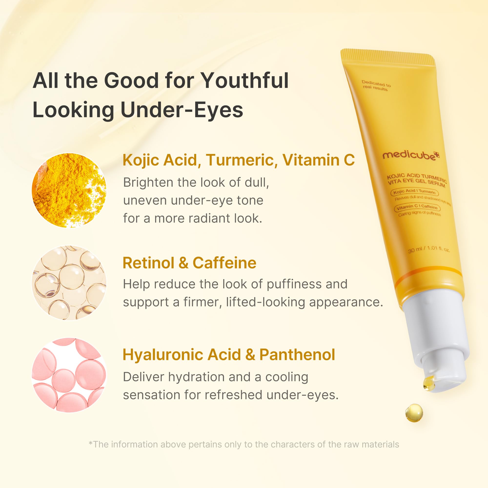 medicube Eye Serum with Salmon DNA PDRN & Pink Peptides | 99% Purity Retinol for Fine Lines | PDRN & Niacinamide for Uneven Skin Tone | Korean Skincare, 1.01 fl.oz Halalzen